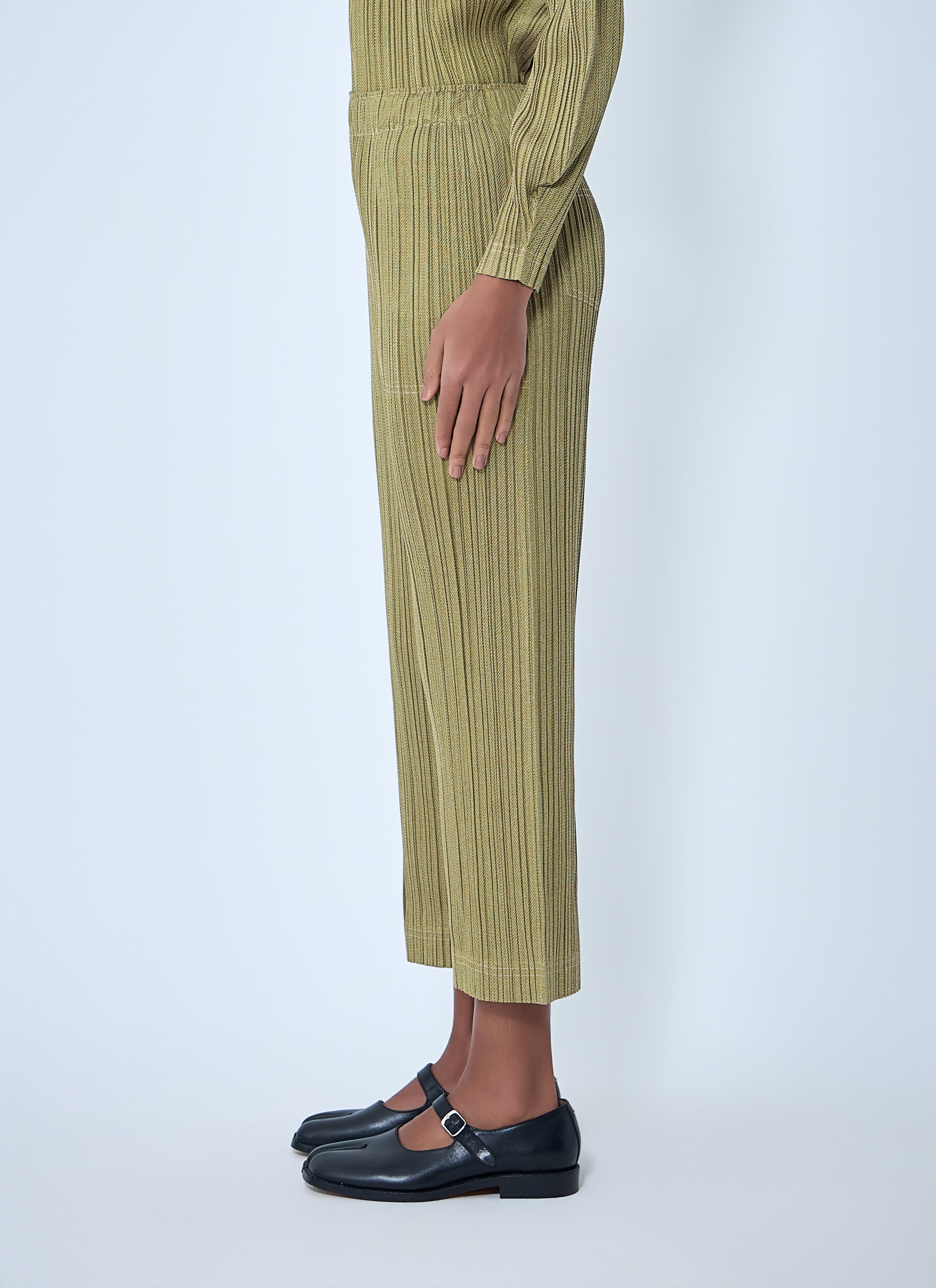 Pleats Please Issey Miyake Women Ribbed Knit Pants PLEATS PLEASE ISSEY MIYAKE