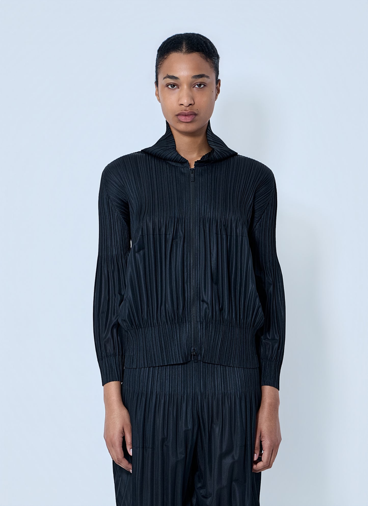 Pleats Please Issey Miyake Women Pleated Zip-Up Jacket PLEATS PLEASE ISSEY MIYAKE