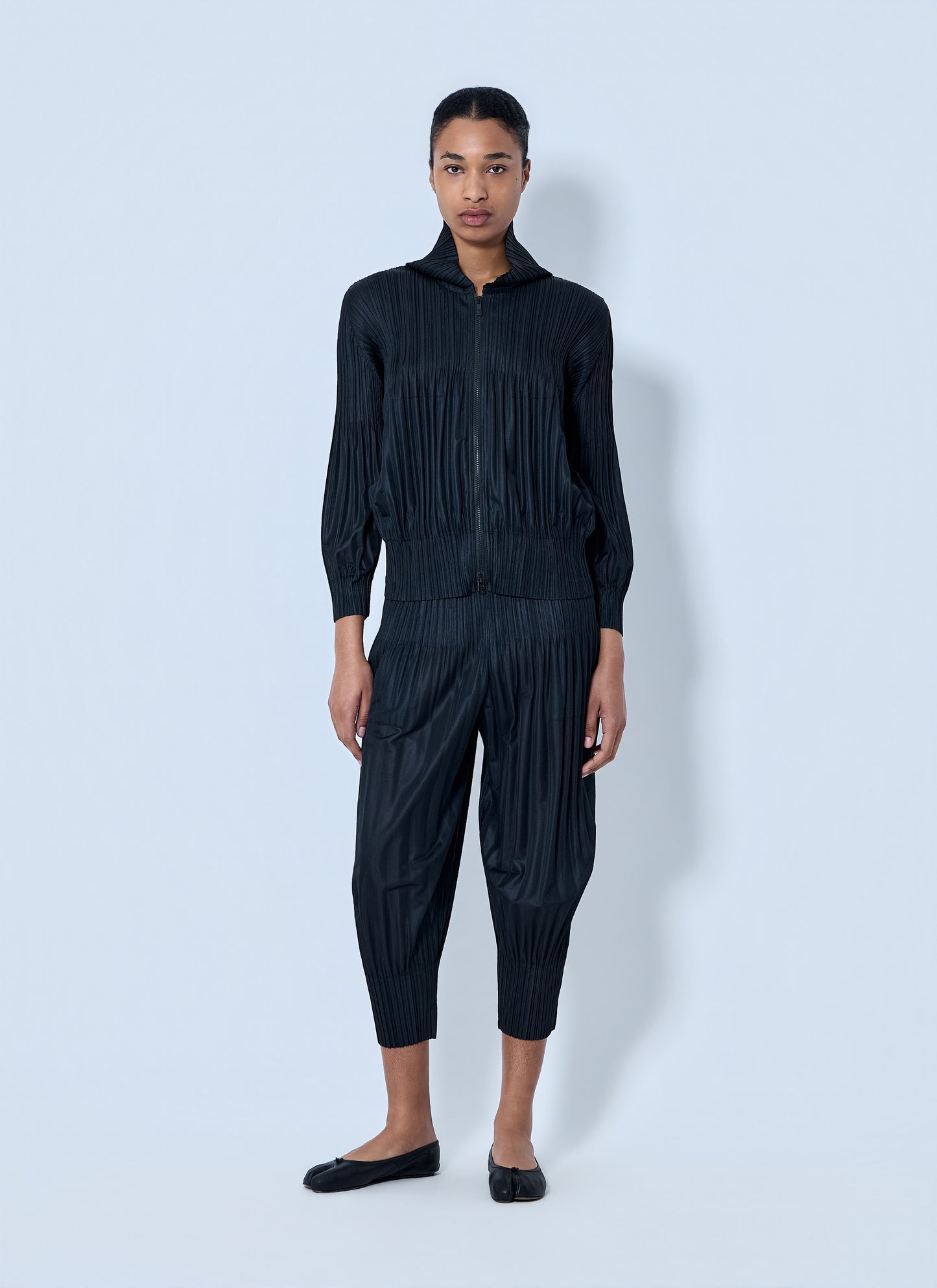 Pleats Please Issey Miyake Women Pleated Zip-Up Jacket PLEATS PLEASE ISSEY MIYAKE