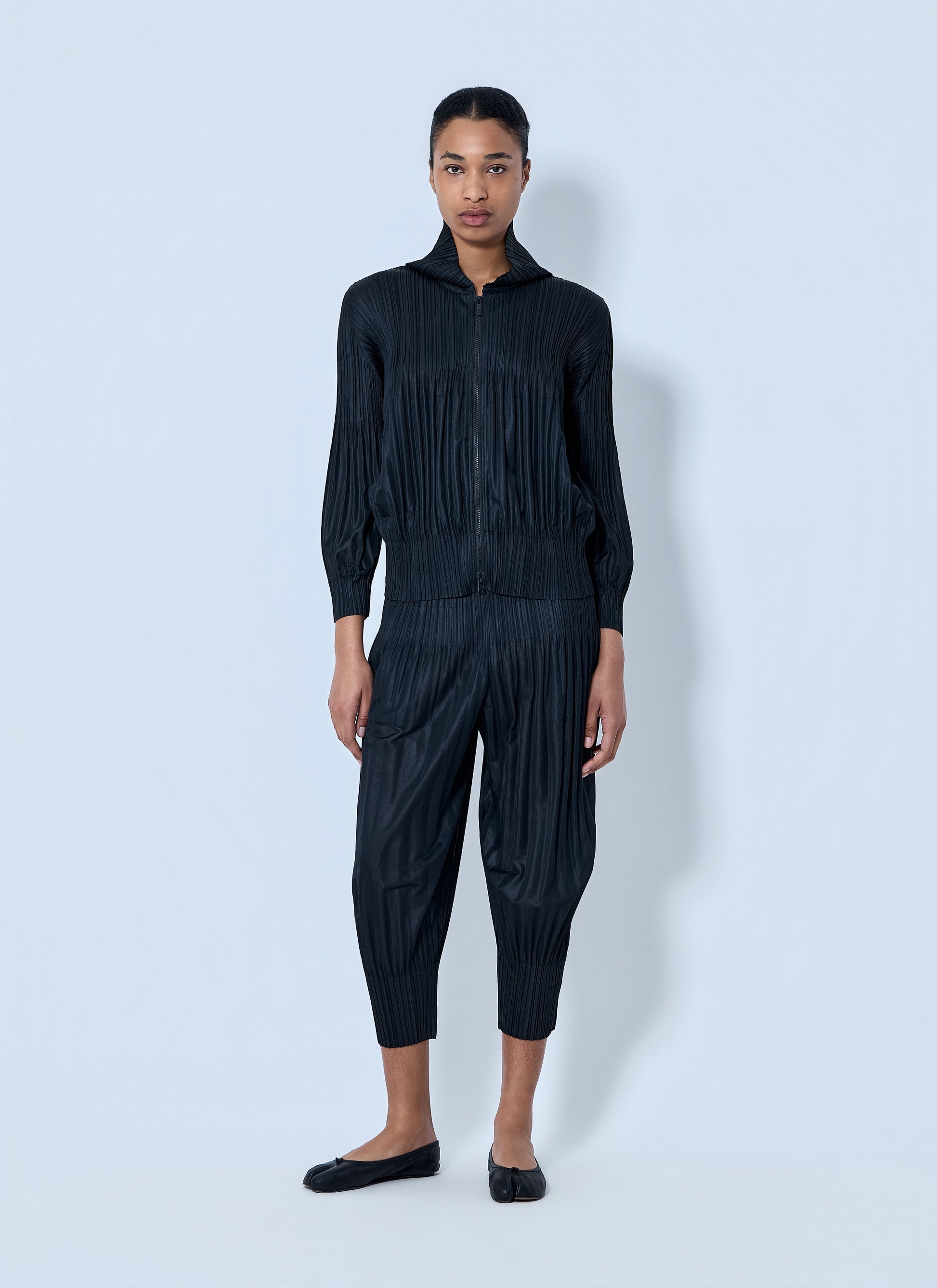 Pleats Please Issey Miyake Women Pleated Zip-Up Jacket PLEATS PLEASE ISSEY MIYAKE