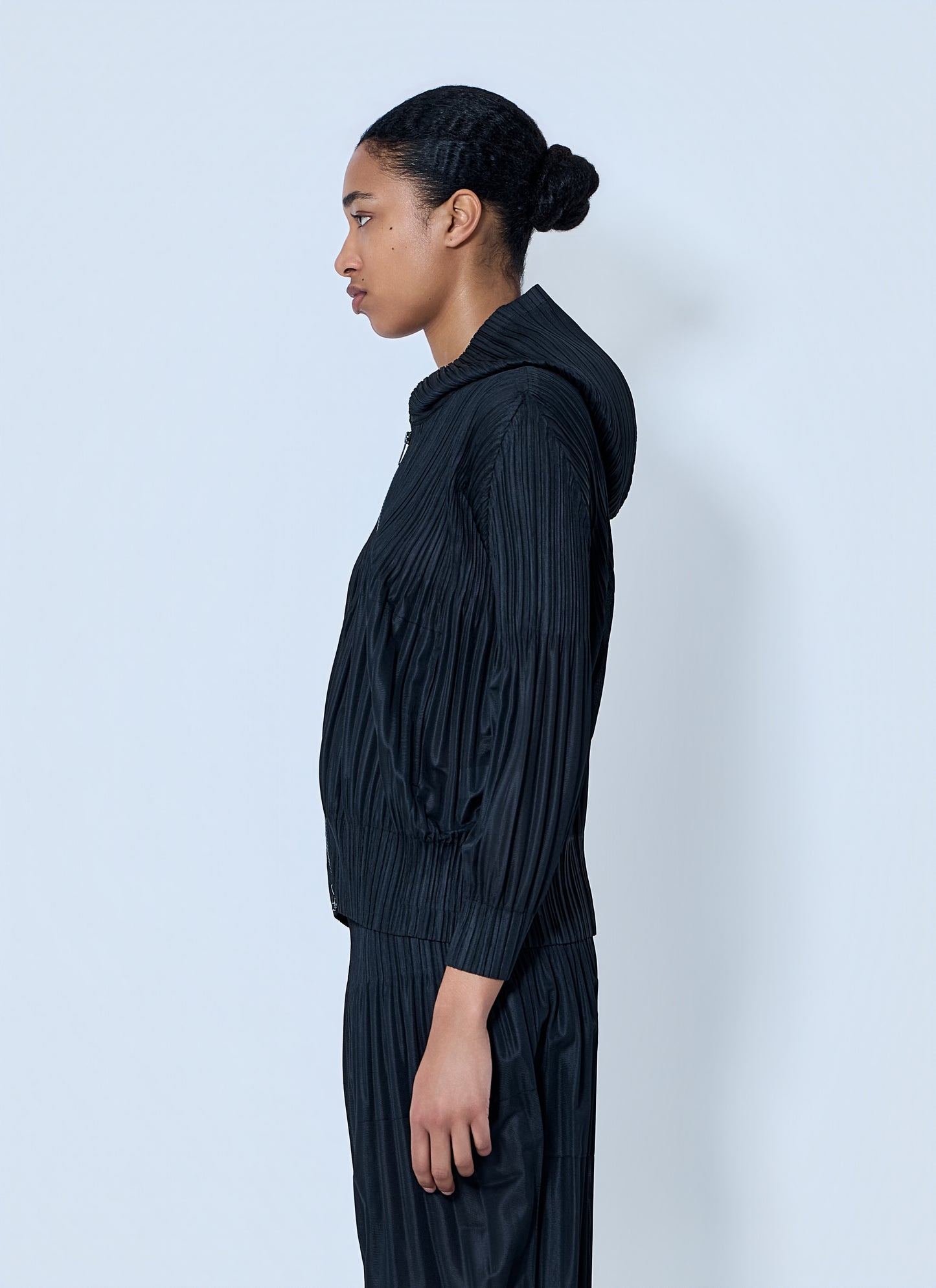 Pleats Please Issey Miyake Women Pleated Zip-Up Jacket PLEATS PLEASE ISSEY MIYAKE