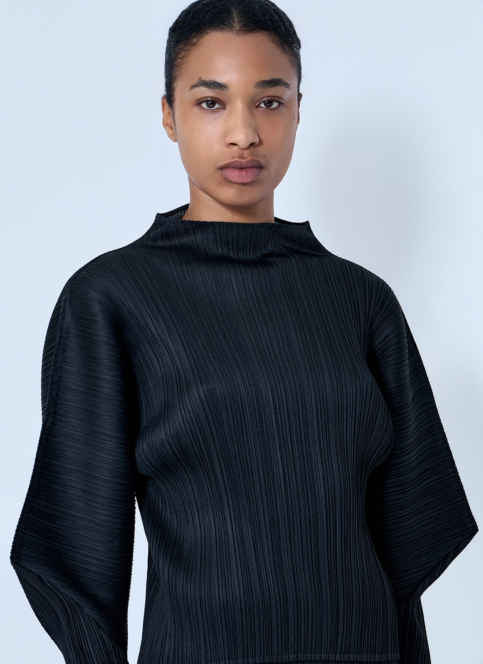 Pleats Please Issey Miyake Women Pleated Knit Top PLEATS PLEASE ISSEY MIYAKE
