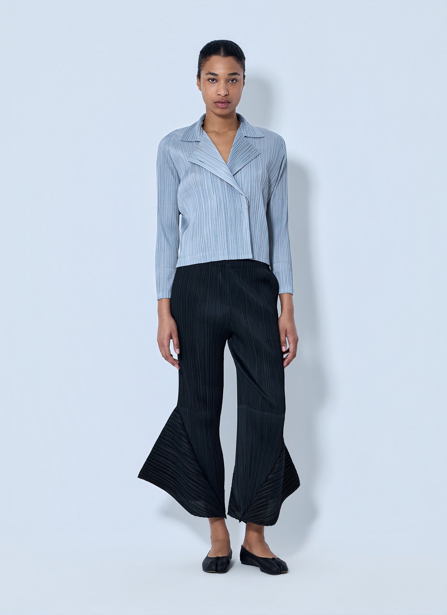 Pleats Please Issey Miyake Women Structured Pleat Long Sleeve Shirt PLEATS PLEASE ISSEY MIYAKE