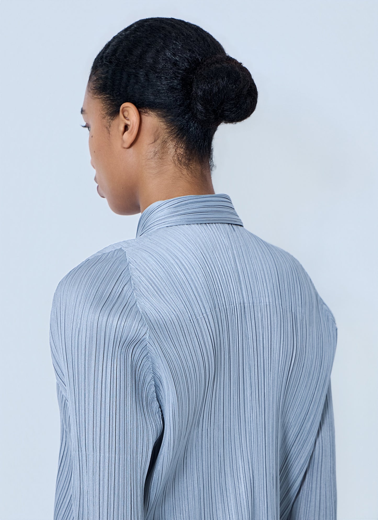 Pleats Please Issey Miyake Women Structured Pleat Long Sleeve Shirt PLEATS PLEASE ISSEY MIYAKE
