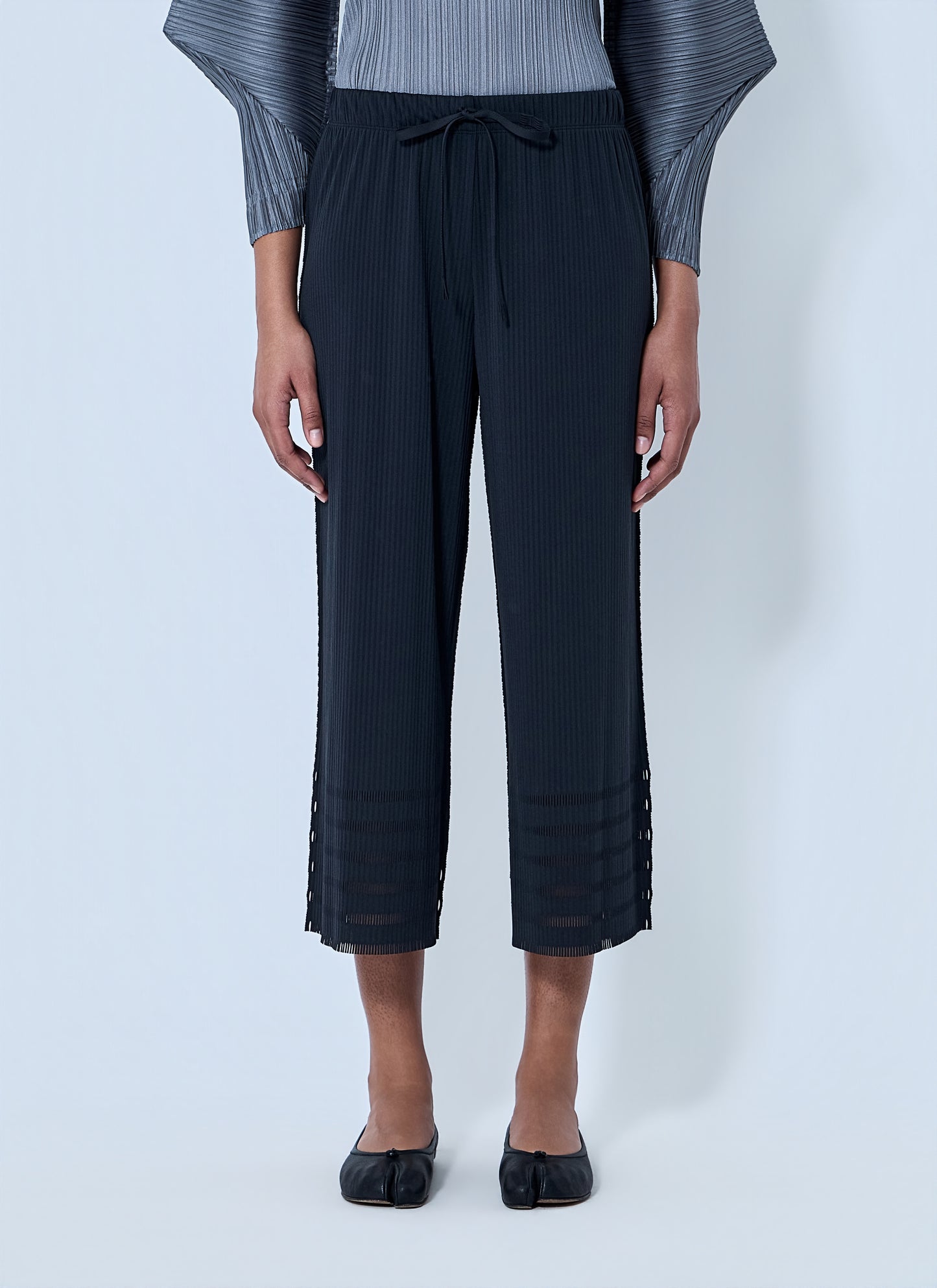 Pleats Please Issey Miyake Women Pleated Wide-Leg Trousers PLEATS PLEASE ISSEY MIYAKE