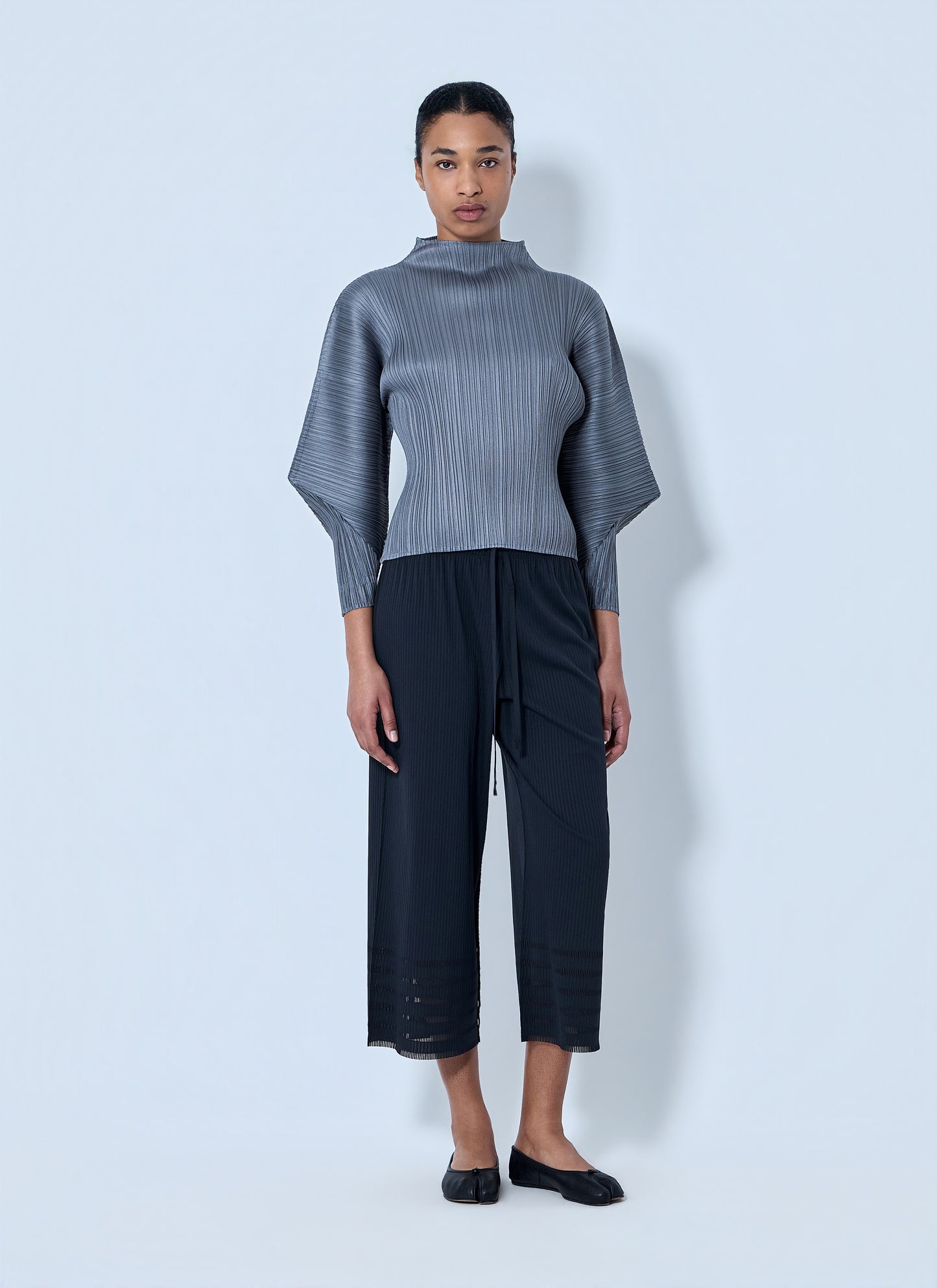 Pleats Please Issey Miyake Women Pleated Wide-Leg Trousers PLEATS PLEASE ISSEY MIYAKE