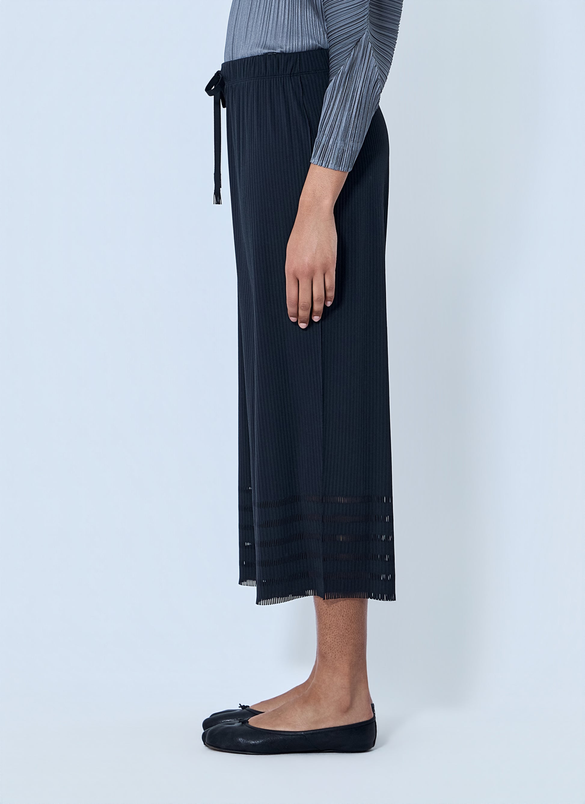 Pleats Please Issey Miyake Women Pleated Wide-Leg Trousers PLEATS PLEASE ISSEY MIYAKE