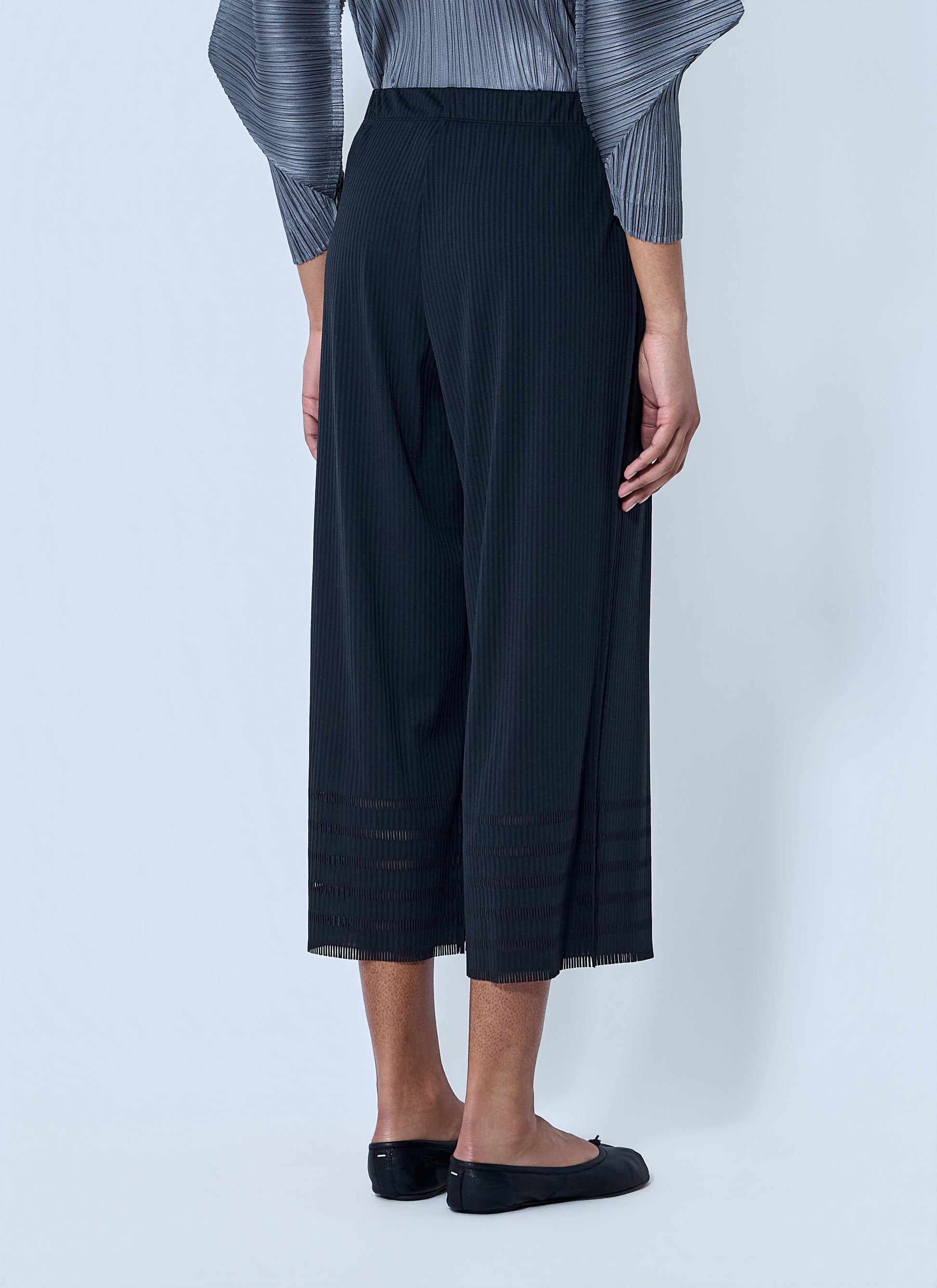 Pleats Please Issey Miyake Women Pleated Wide-Leg Trousers PLEATS PLEASE ISSEY MIYAKE