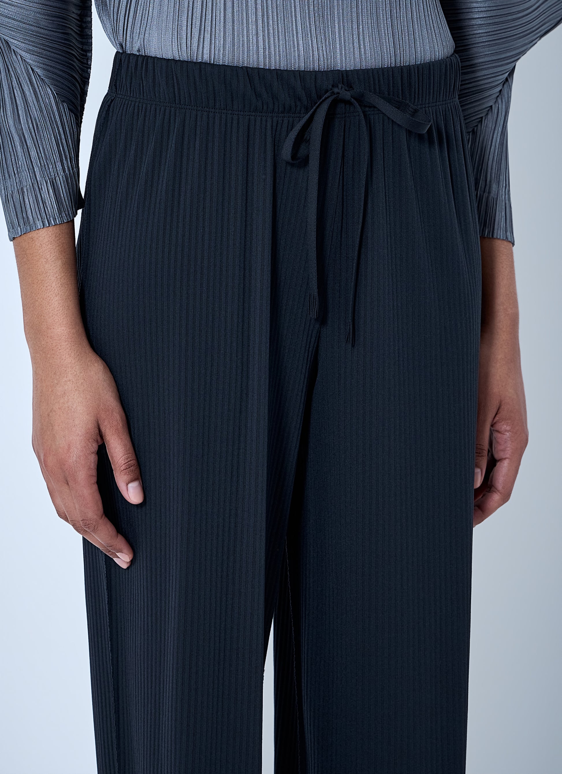 Pleats Please Issey Miyake Women Pleated Wide-Leg Trousers PLEATS PLEASE ISSEY MIYAKE