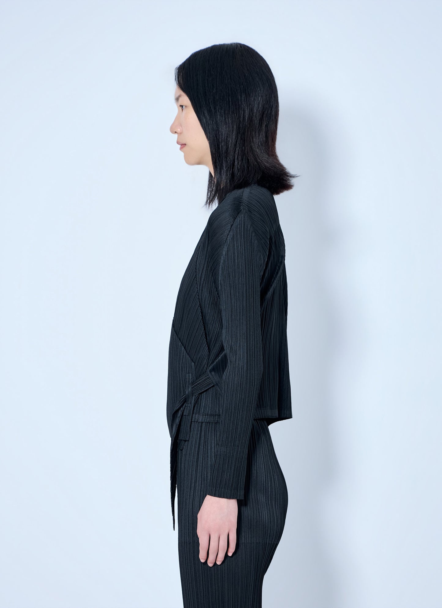 Pleats Please Issey Miyake Women Pleated Wrap Top PLEATS PLEASE ISSEY MIYAKE