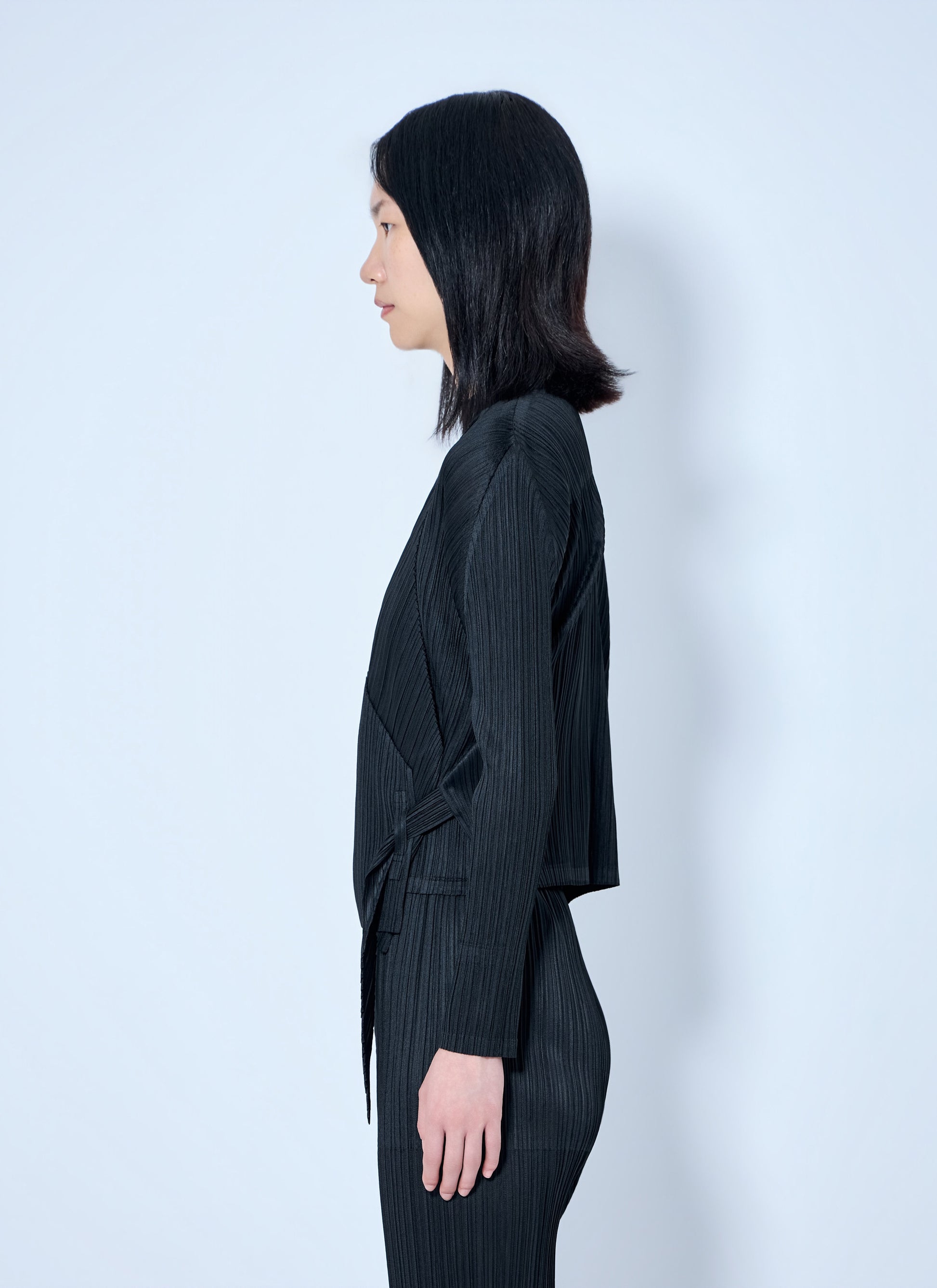 Pleats Please Issey Miyake Women Pleated Wrap Top PLEATS PLEASE ISSEY MIYAKE