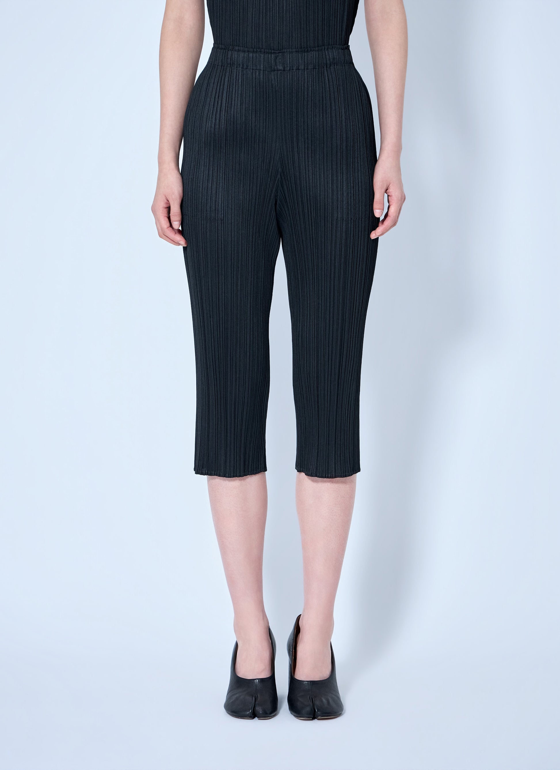 Pleats Please Issey Miyake Women Pleated Cropped Trousers PLEATS PLEASE ISSEY MIYAKE