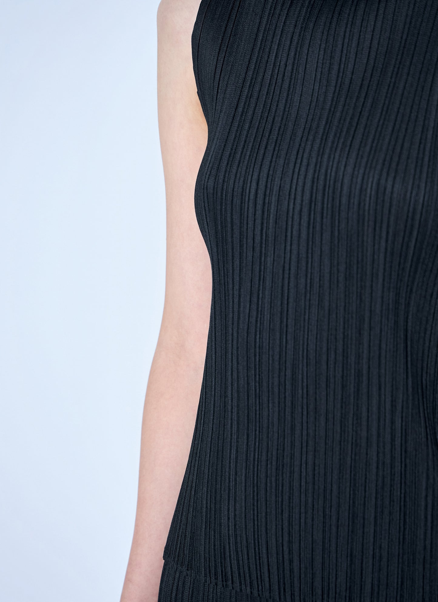 Pleats Please Issey Miyake Women Sleeveless Ribbed High-Neck Top PLEATS PLEASE ISSEY MIYAKE