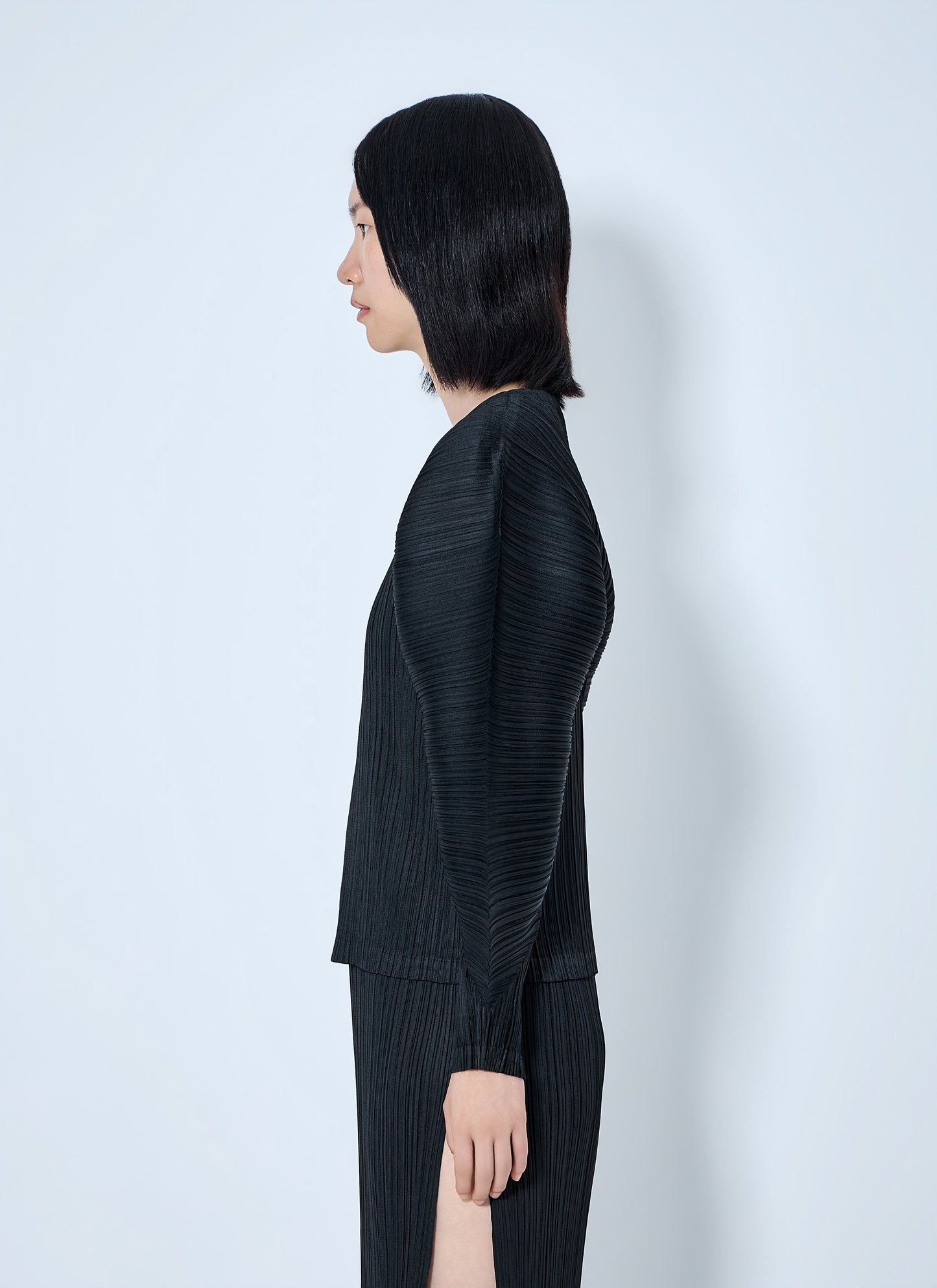 Pleats Please Issey Miyake Women Pleated Zip-Up Top PLEATS PLEASE ISSEY MIYAKE