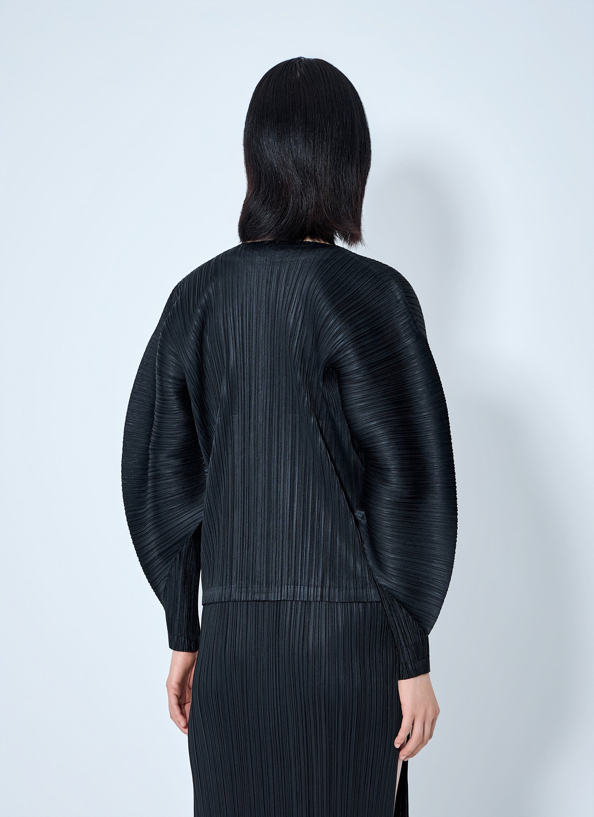 Pleats Please Issey Miyake Women Pleated Zip-Up Top PLEATS PLEASE ISSEY MIYAKE