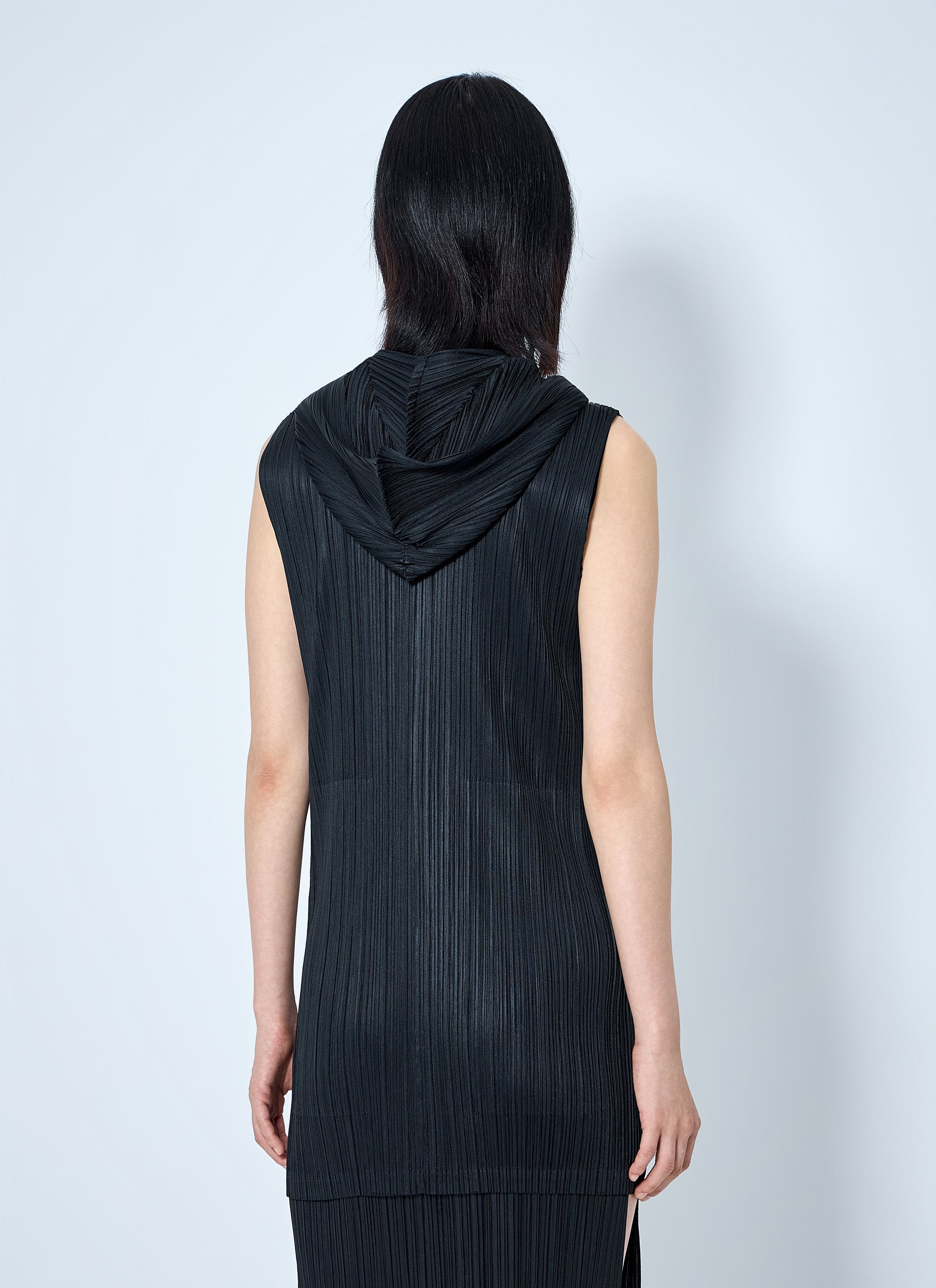 Pleats Please Issey Miyake Women Pleated Zip-Front Sleeveless Tio PLEATS PLEASE ISSEY MIYAKE