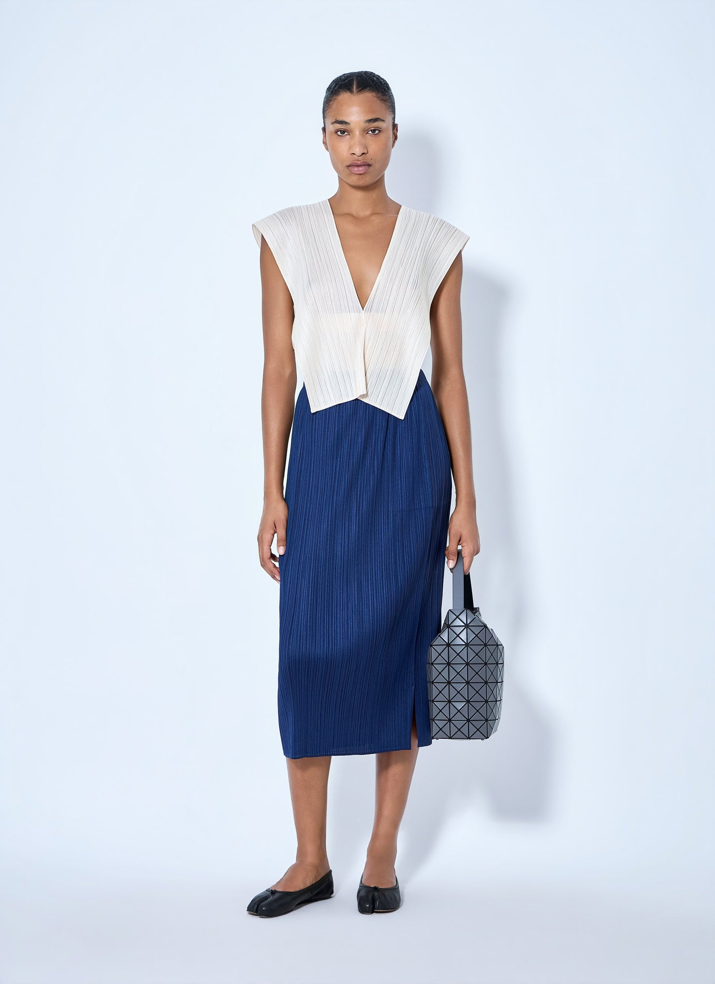 Pleats Please Issey Miyake Women Sleeveless Pleated Tunic PLEATS PLEASE ISSEY MIYAKE