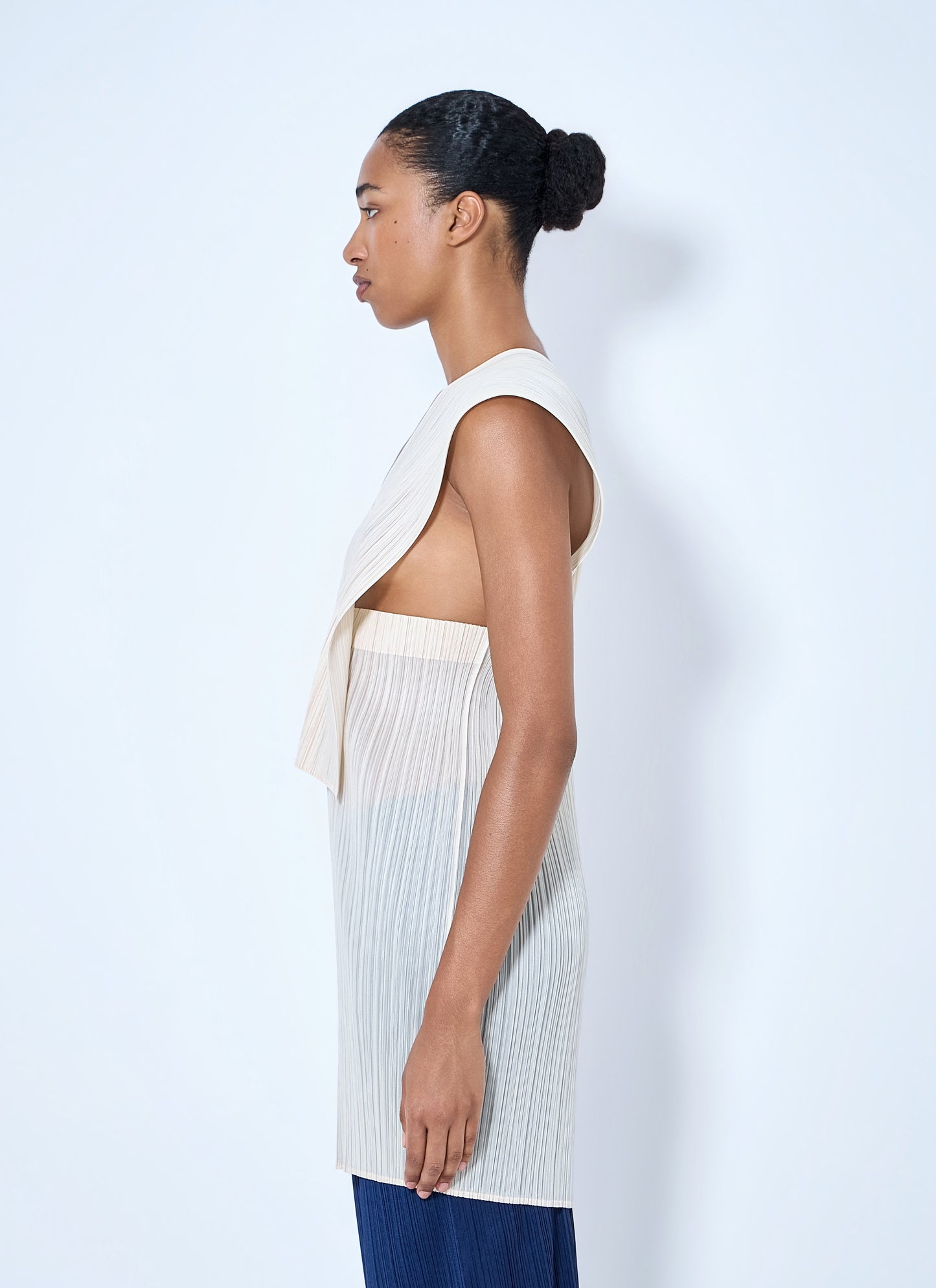 Pleats Please Issey Miyake Women Sleeveless Pleated Tunic PLEATS PLEASE ISSEY MIYAKE