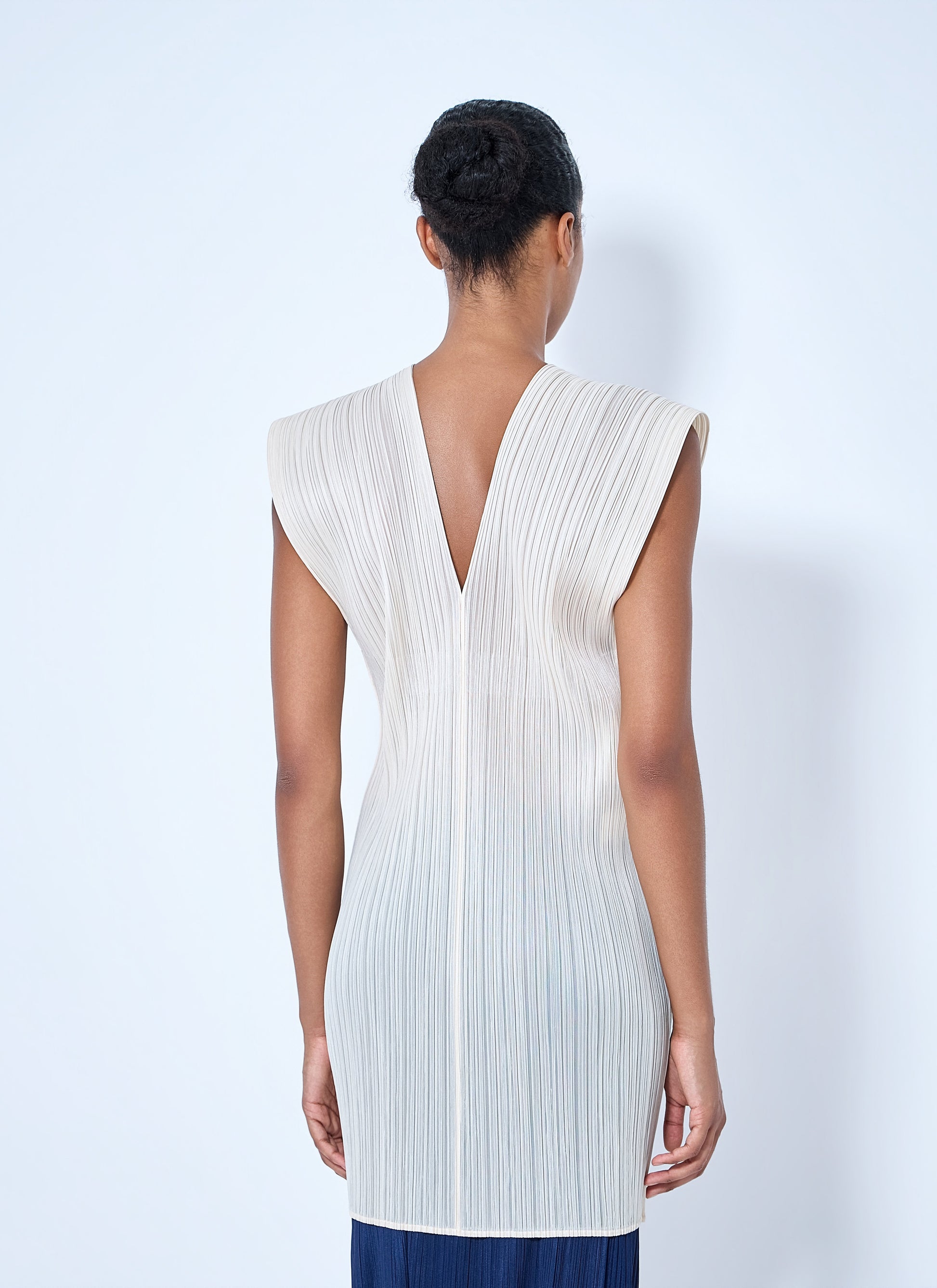 Pleats Please Issey Miyake Women Sleeveless Pleated Tunic PLEATS PLEASE ISSEY MIYAKE