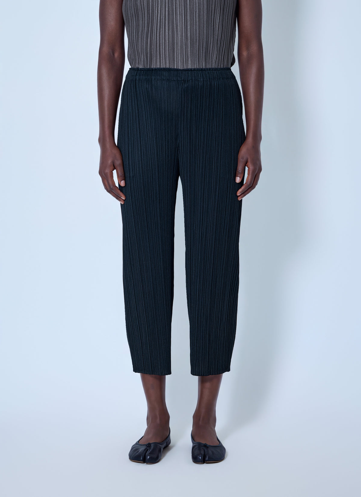 Pleats Please Issey Miyake Women Pleated Cropped Trousers PLEATS PLEASE ISSEY MIYAKE