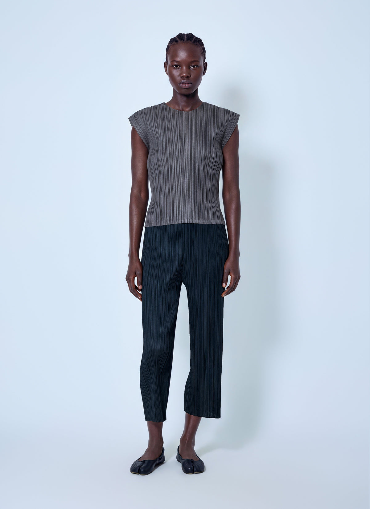 Pleats Please Issey Miyake Women Pleated Cropped Trousers PLEATS PLEASE ISSEY MIYAKE