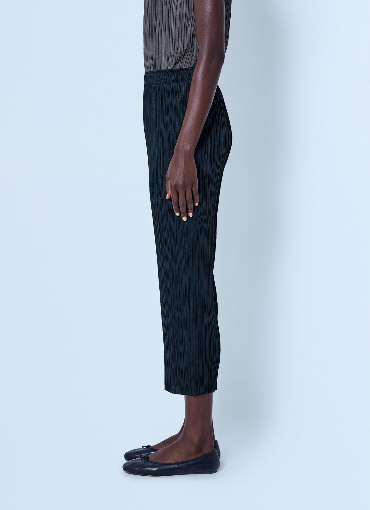 Pleats Please Issey Miyake Women Pleated Cropped Trousers PLEATS PLEASE ISSEY MIYAKE