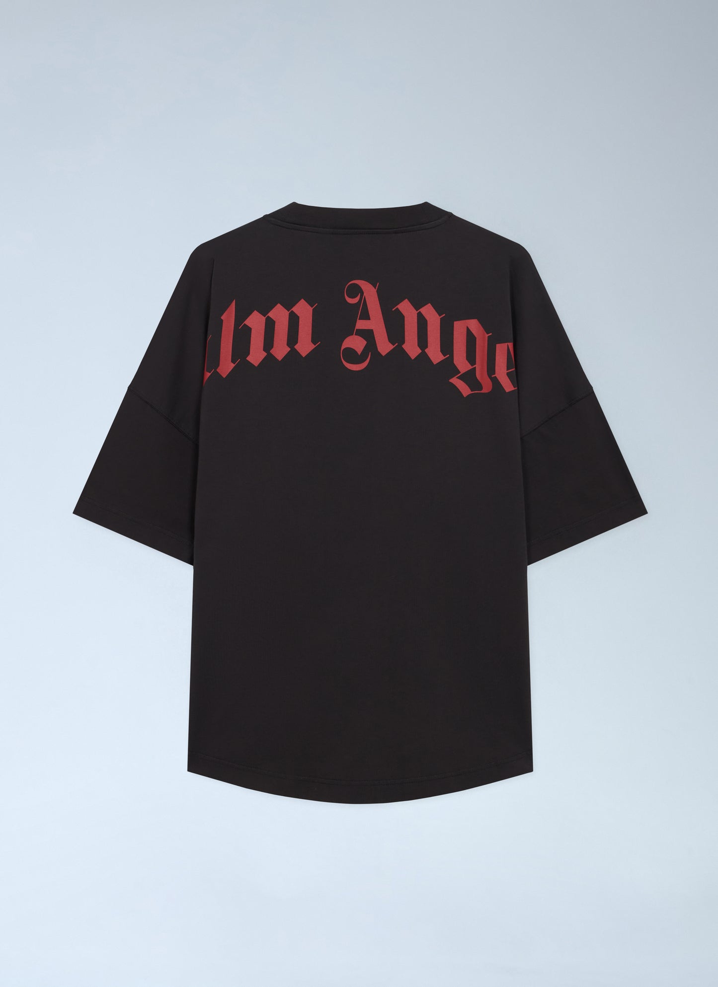 Palm Angels Men Curved Logo Over T-Shirt