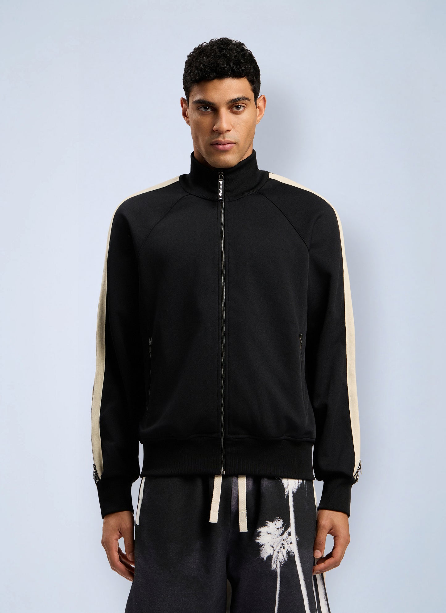 Palm Angels Men Performance Zip-Up Track Jacket PALM ANGELS