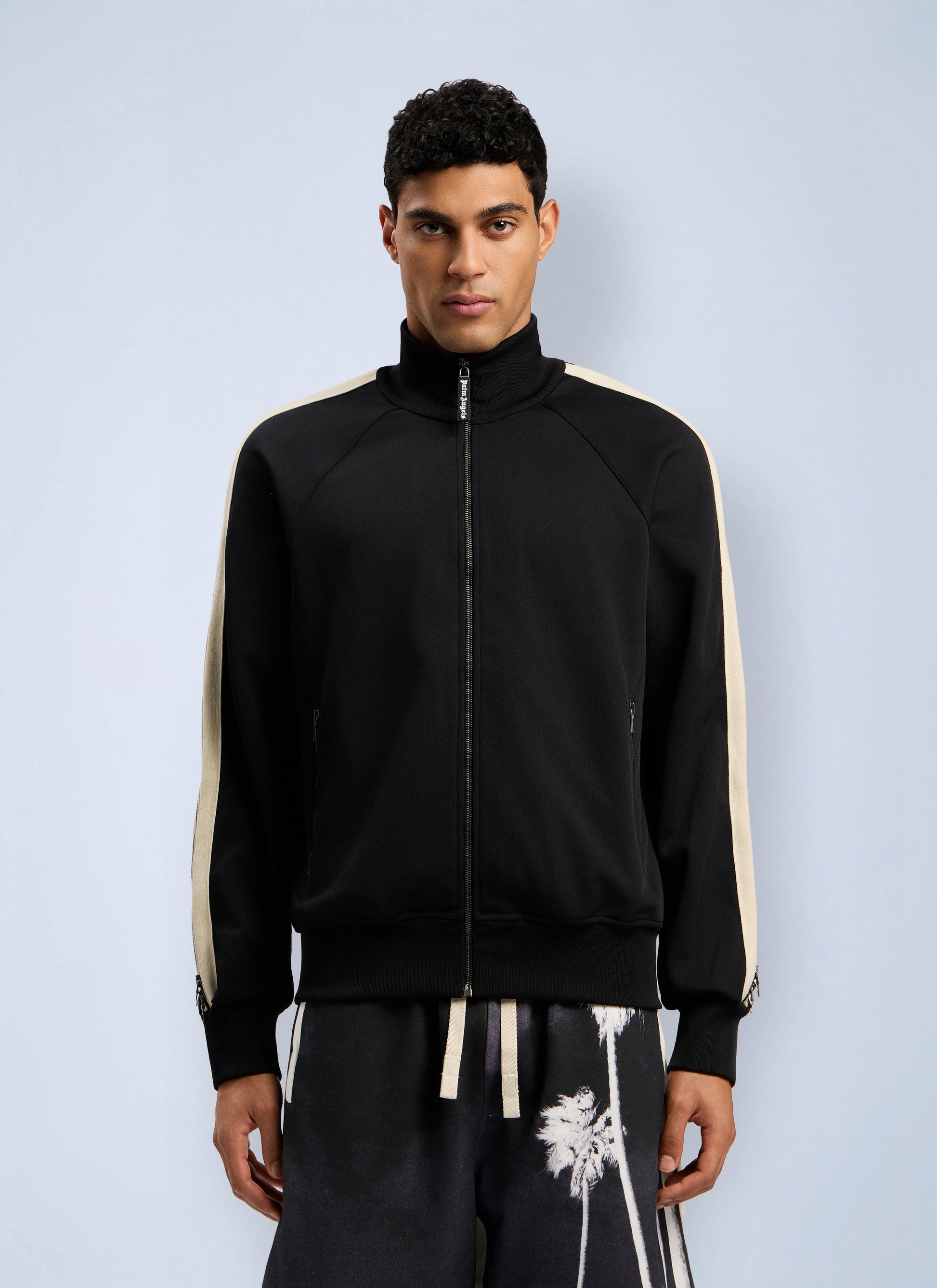 Palm Angels Men Performance Zip-Up Track Jacket PALM ANGELS