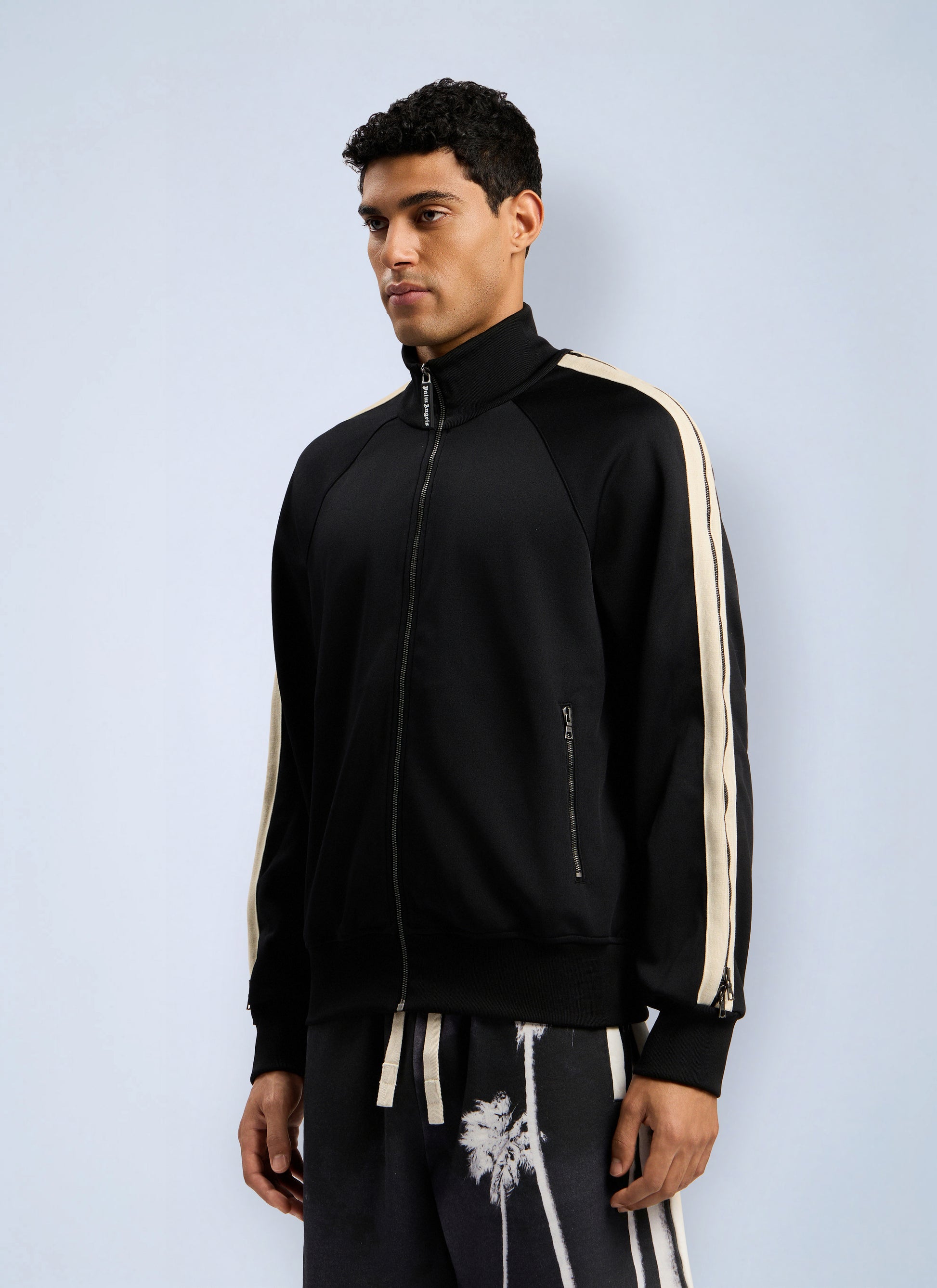 Palm Angels Men Performance Zip-Up Track Jacket PALM ANGELS