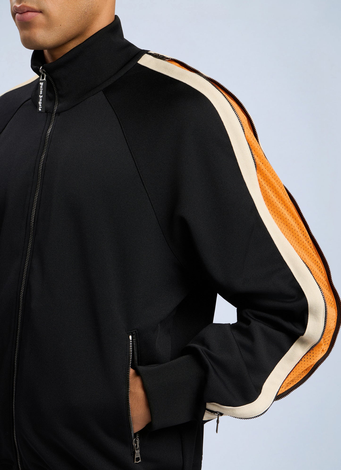 Palm Angels Men Performance Zip-Up Track Jacket PALM ANGELS