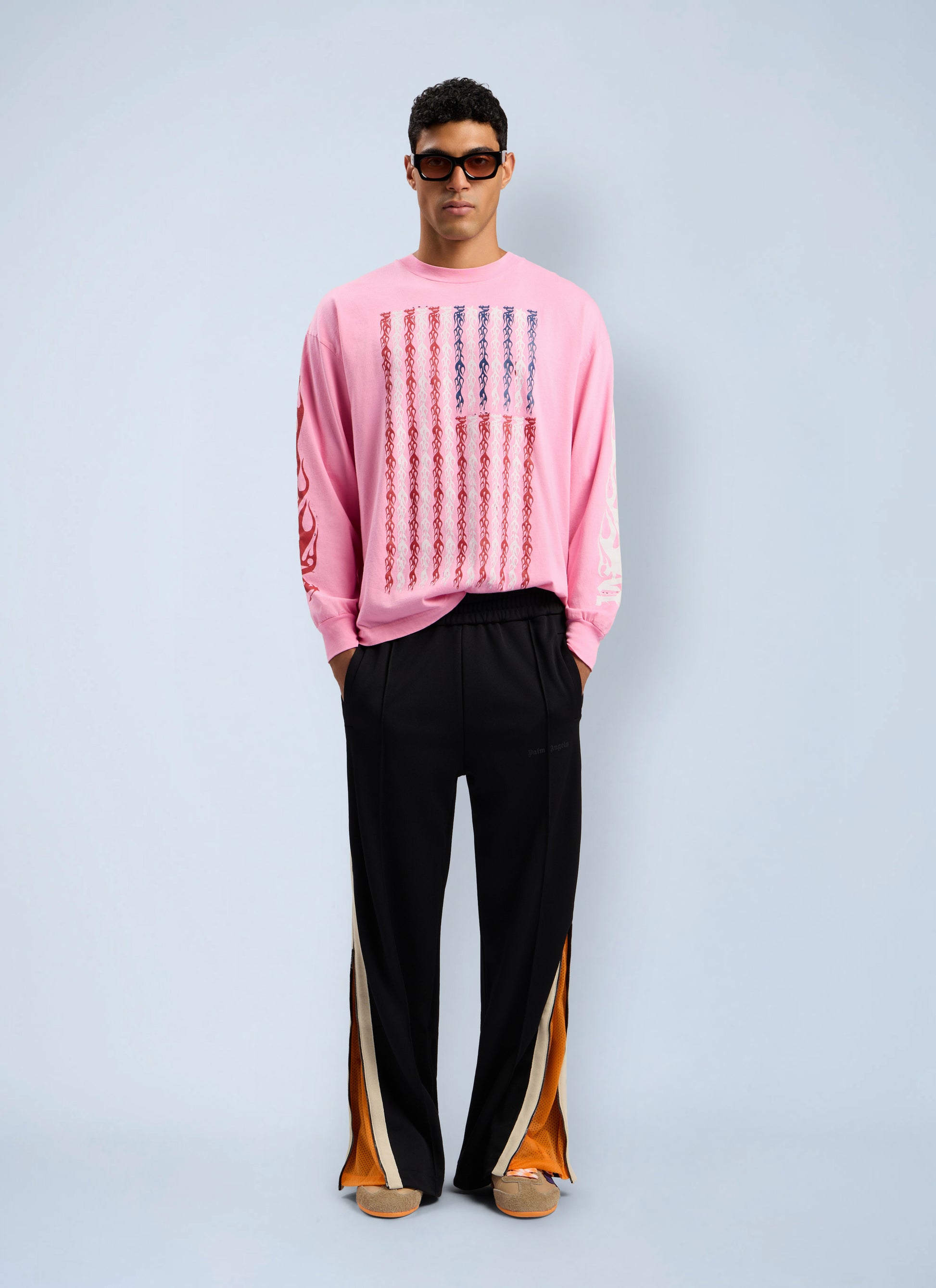 Palm Angels Men Performance Zip-Up Track Pants PALM ANGELS
