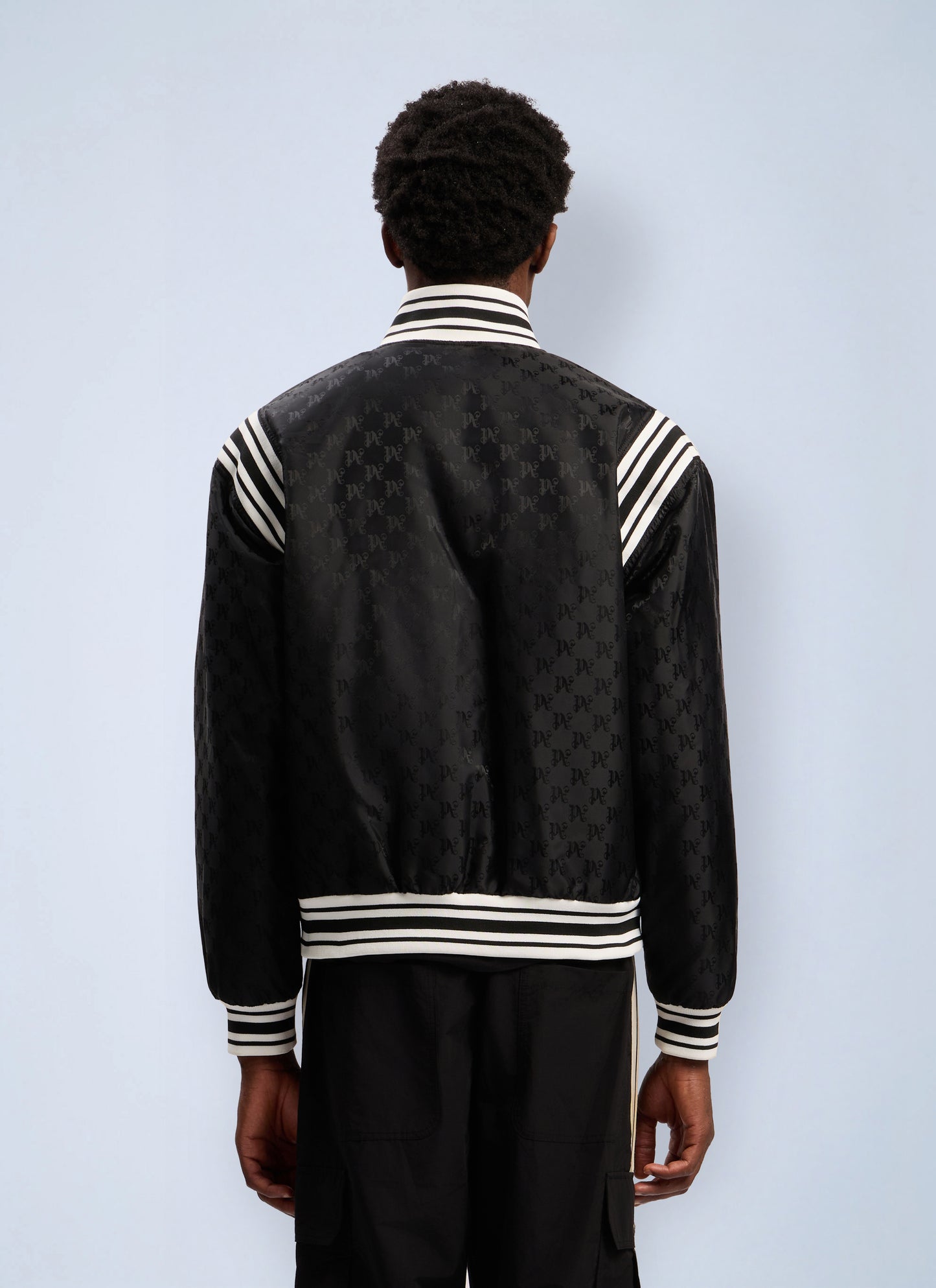 Palm Angels Men Monogram Jacquard Bomber Jacket PALM ANGELS