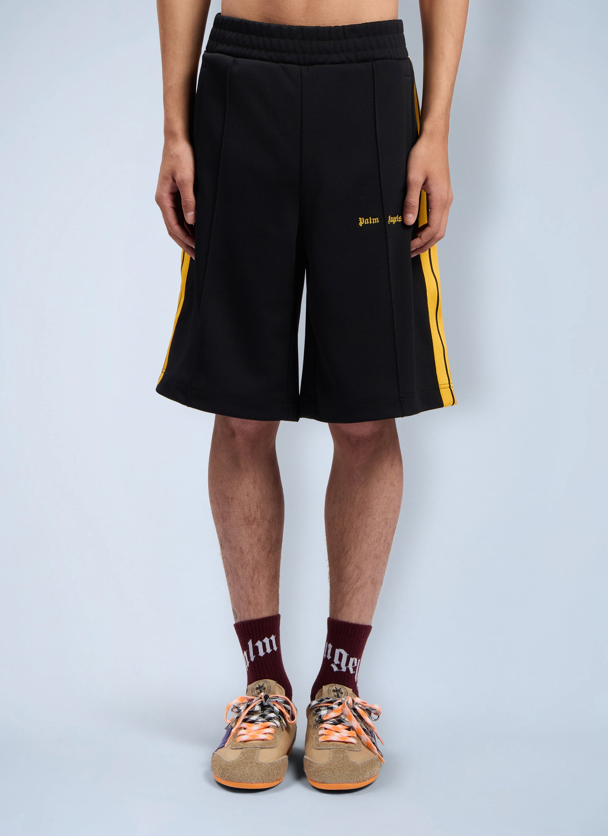Palm Angels Men Classic Logo Track Shorts PALM ANGELS
