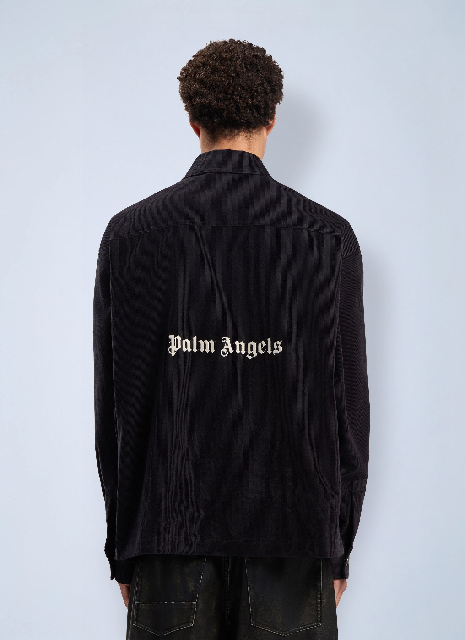 Palm Angels Men Classic Logo Corduroy Overshirt PALM ANGELS