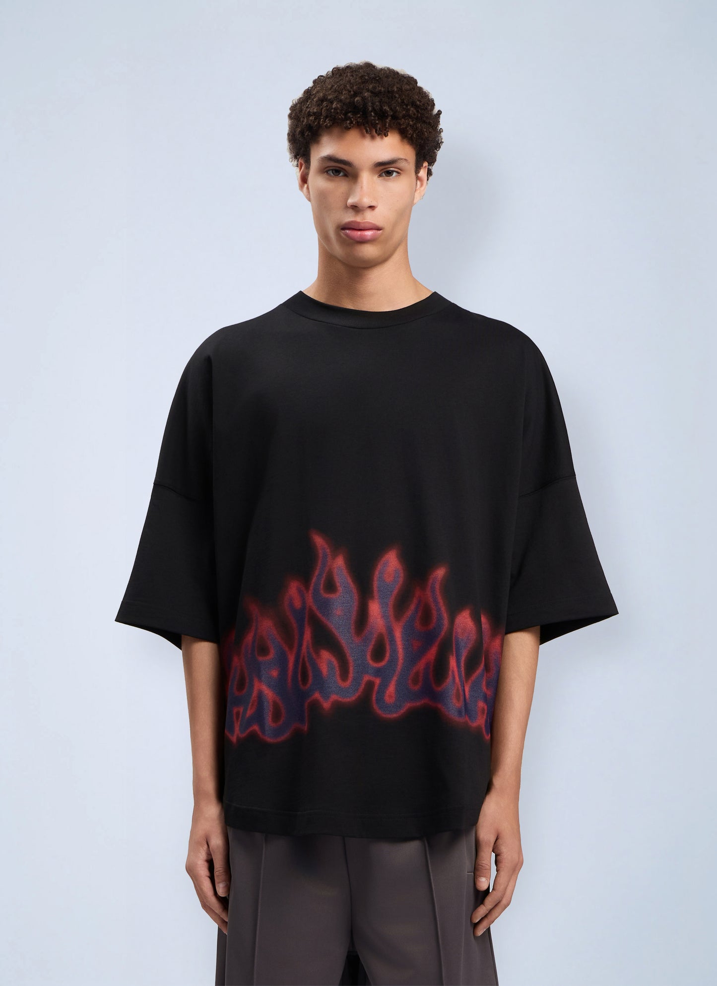 Palm Angels Men Flames Over T-Shirt PALM ANGELS