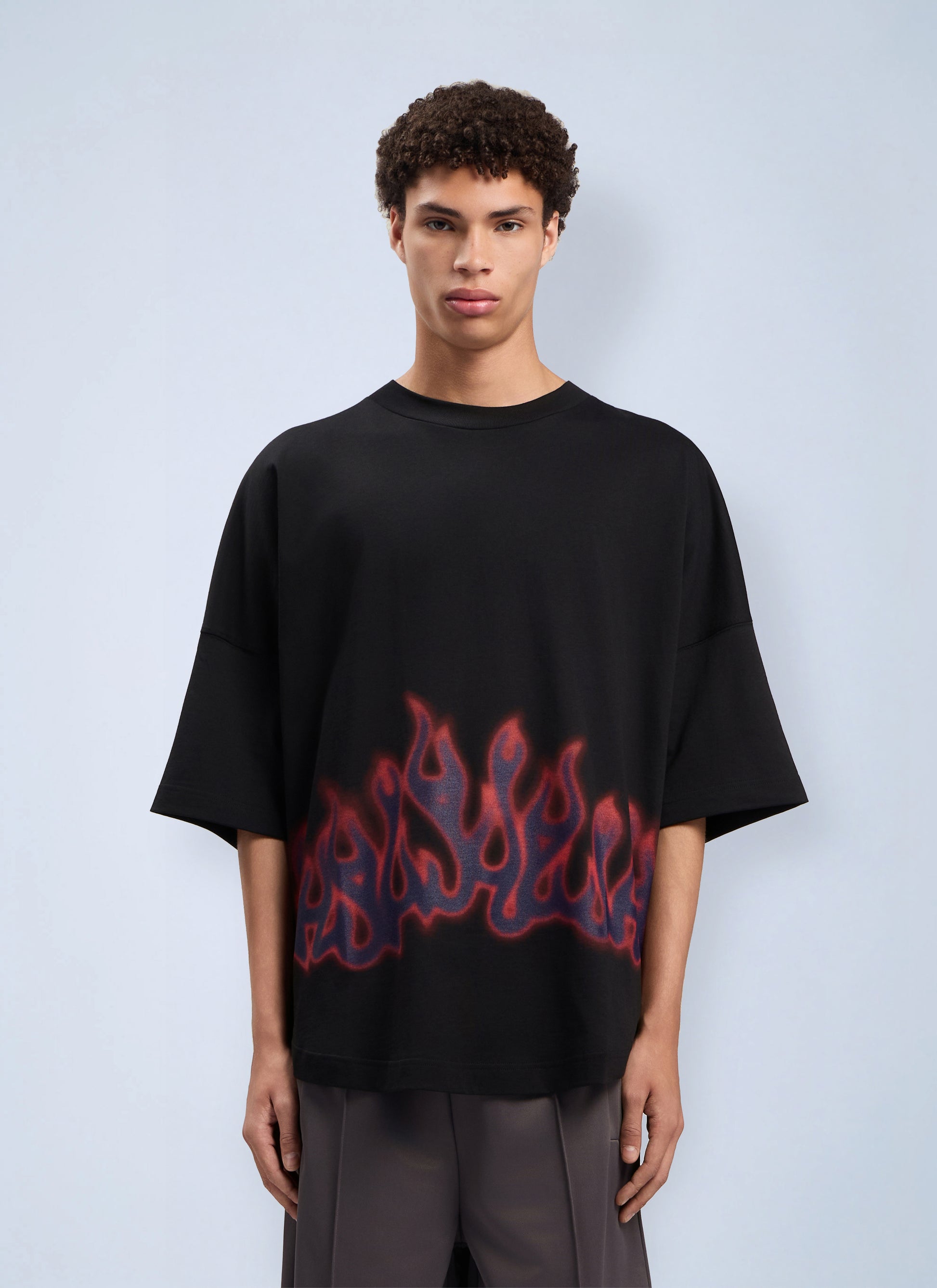 Palm Angels Men Flames Over T-Shirt PALM ANGELS