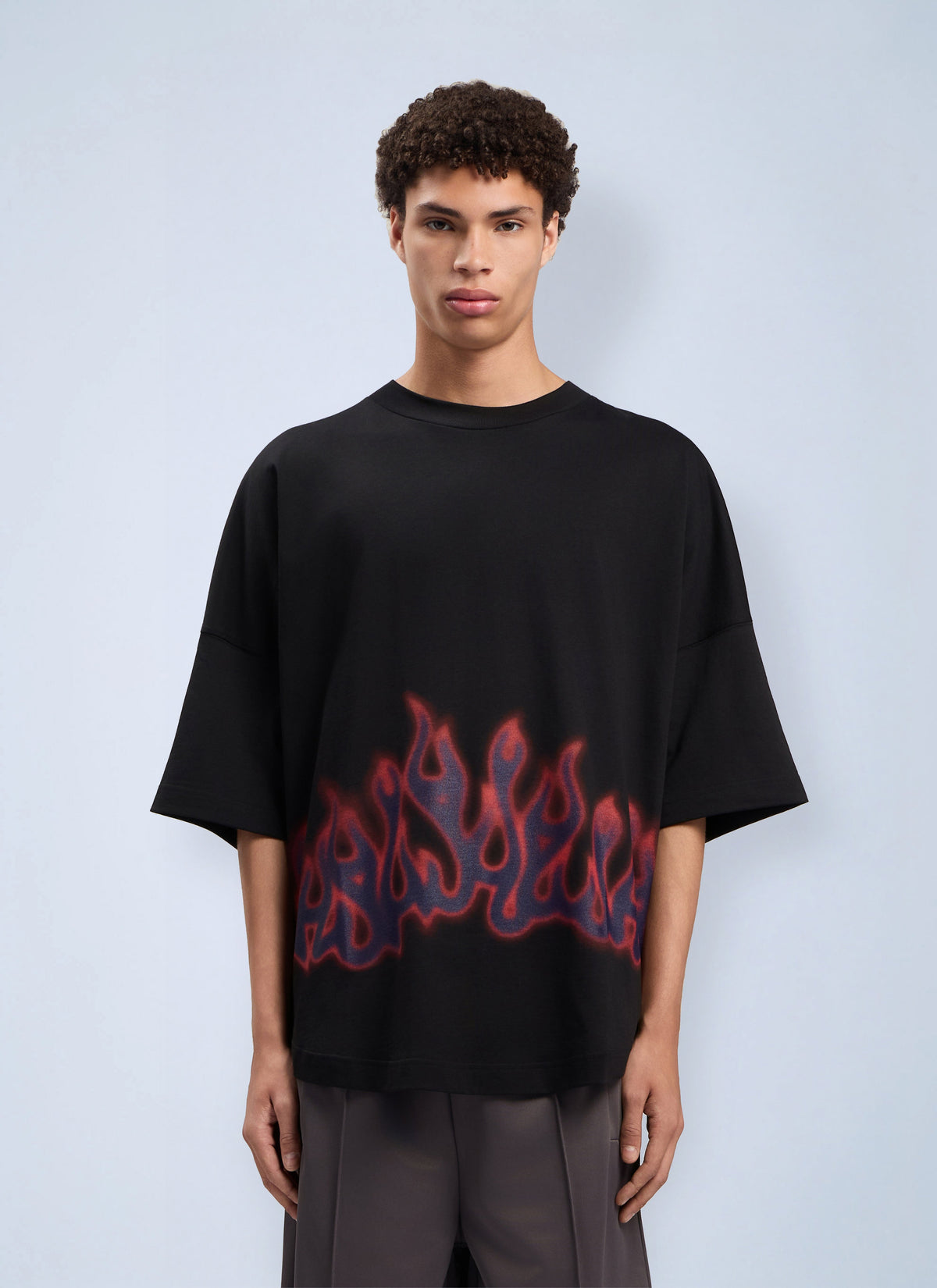 Palm Angels Men Flames Over T-Shirt PALM ANGELS