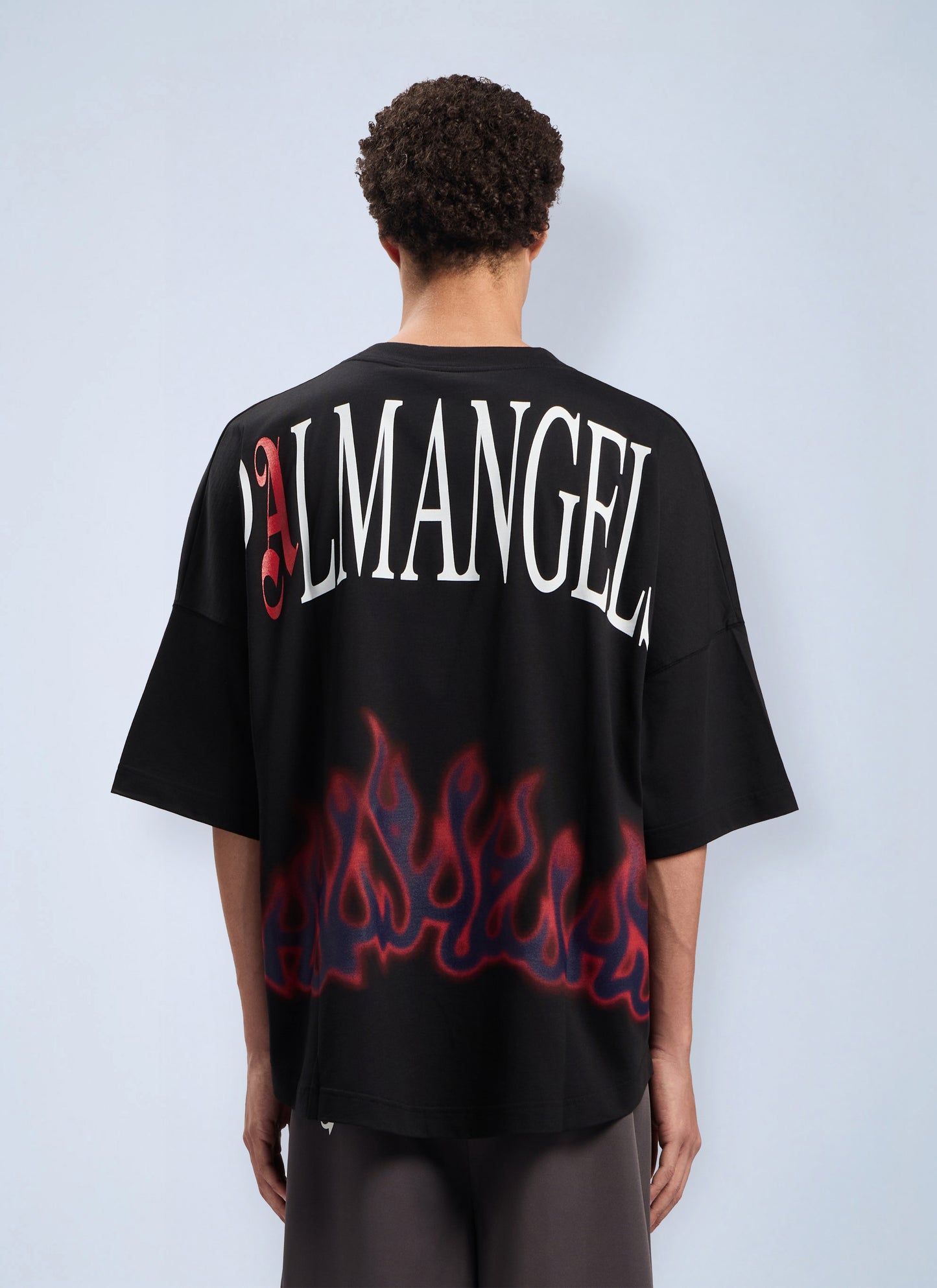 Palm Angels Men Flames Over T-Shirt PALM ANGELS
