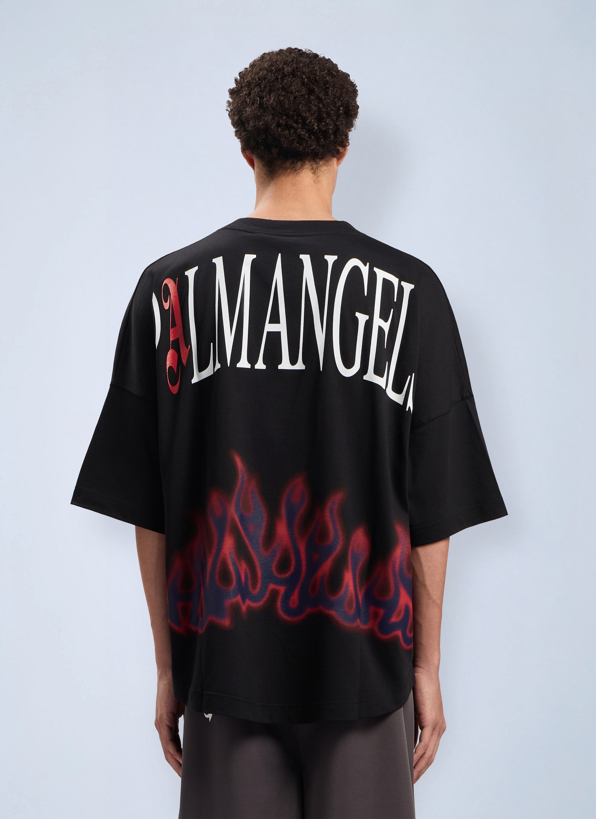 Palm Angels Men Flames Over T-Shirt PALM ANGELS