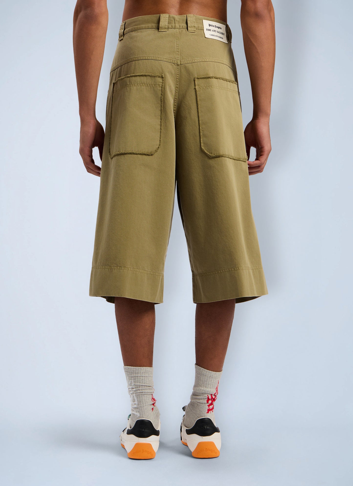 Palm Angels Men Military Patch Bermuda Shorts PALM ANGELS