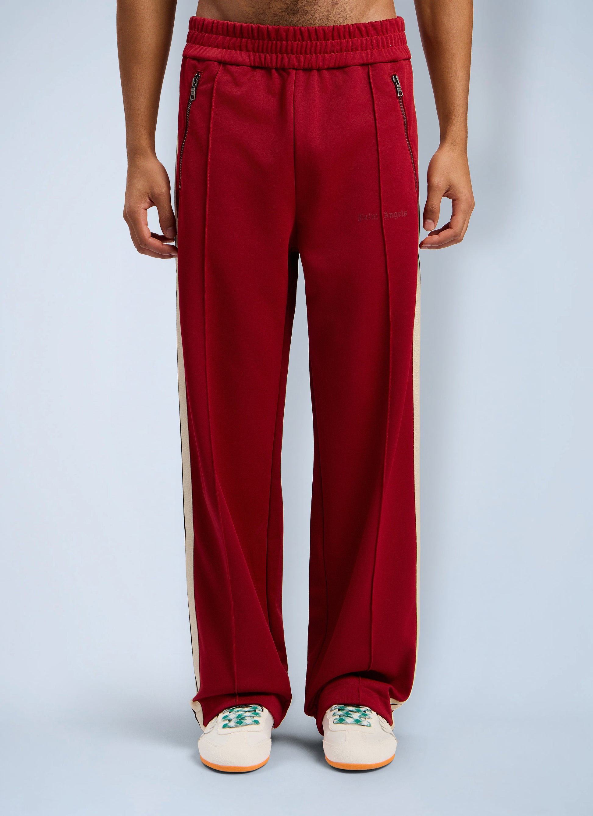 Palm Angels Men Classic Logo Zip-Up Track Pants PALM ANGELS