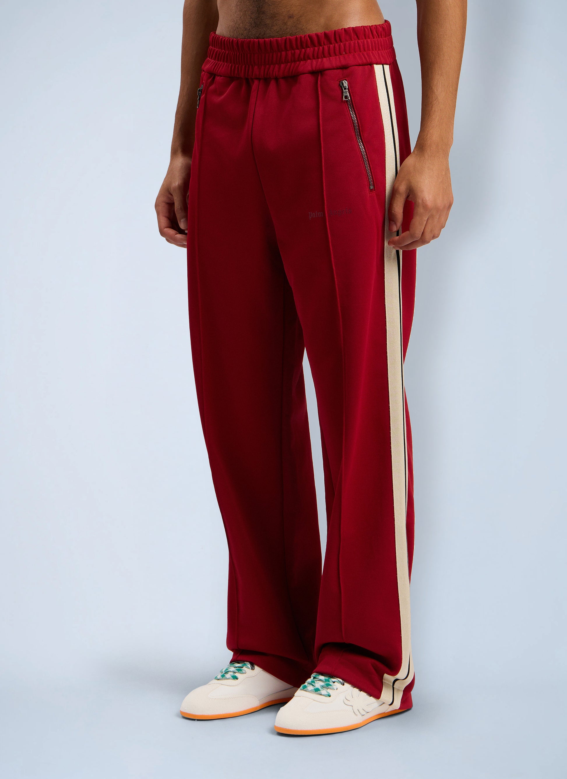 Palm Angels Men Classic Logo Zip-Up Track Pants PALM ANGELS