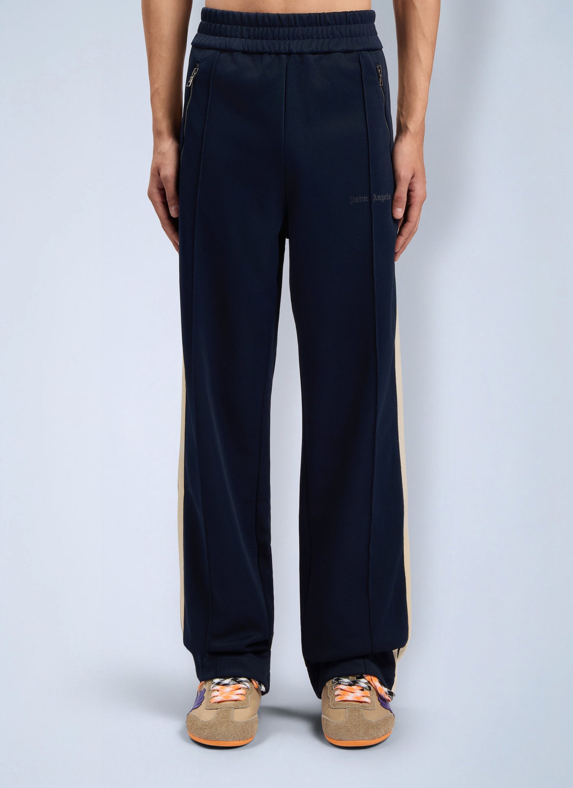 Palm Angels Men Classic Logo Zip-Up Track Pants PALM ANGELS