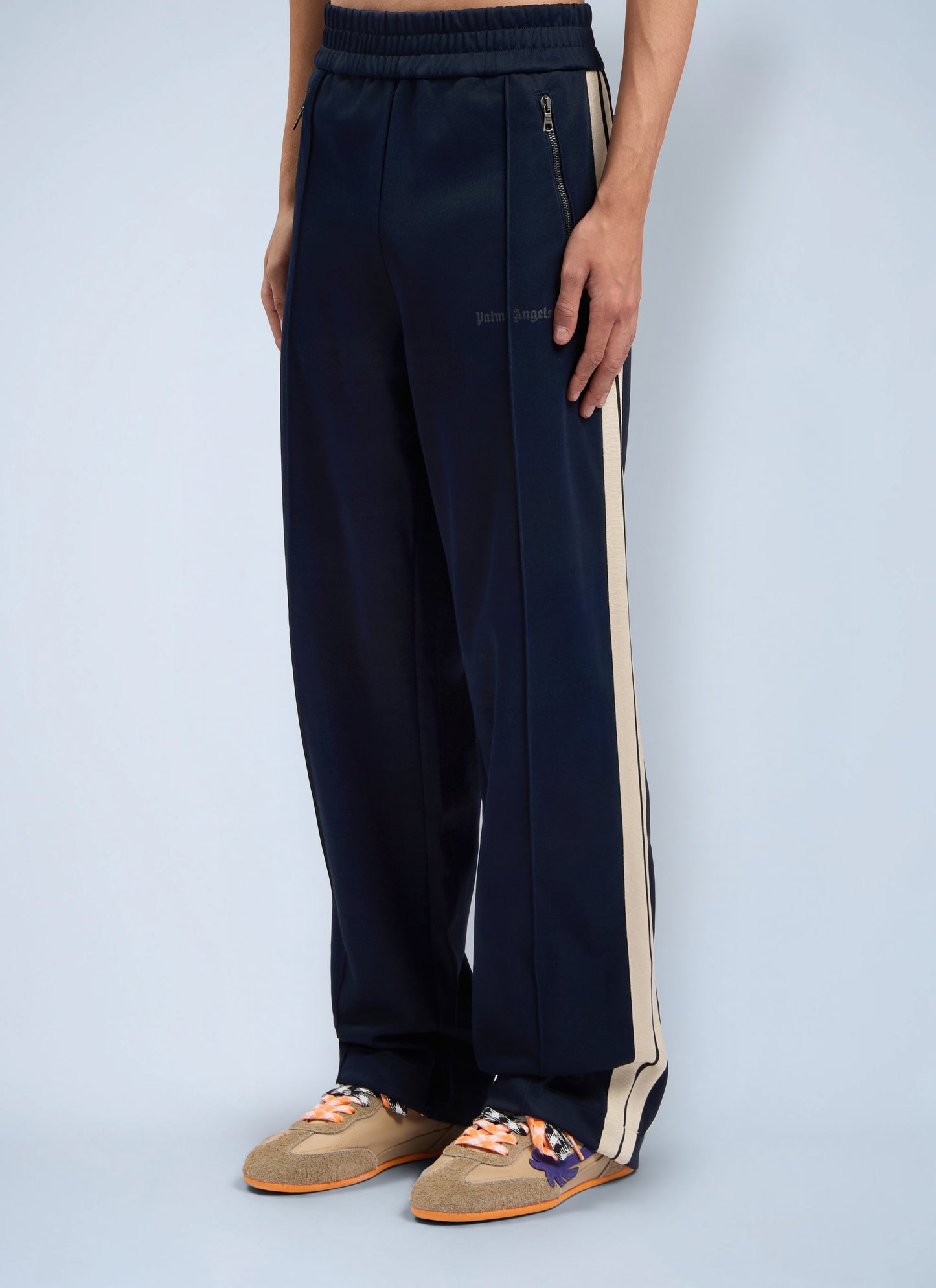 Palm Angels Men Classic Logo Zip-Up Track Pants PALM ANGELS