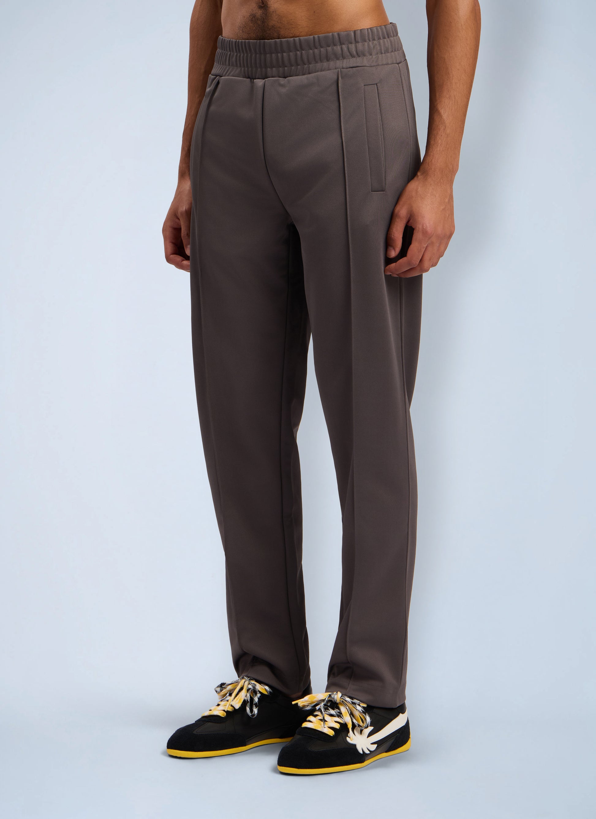 Palm Angels Men Curved Logo Track Pants PALM ANGELS