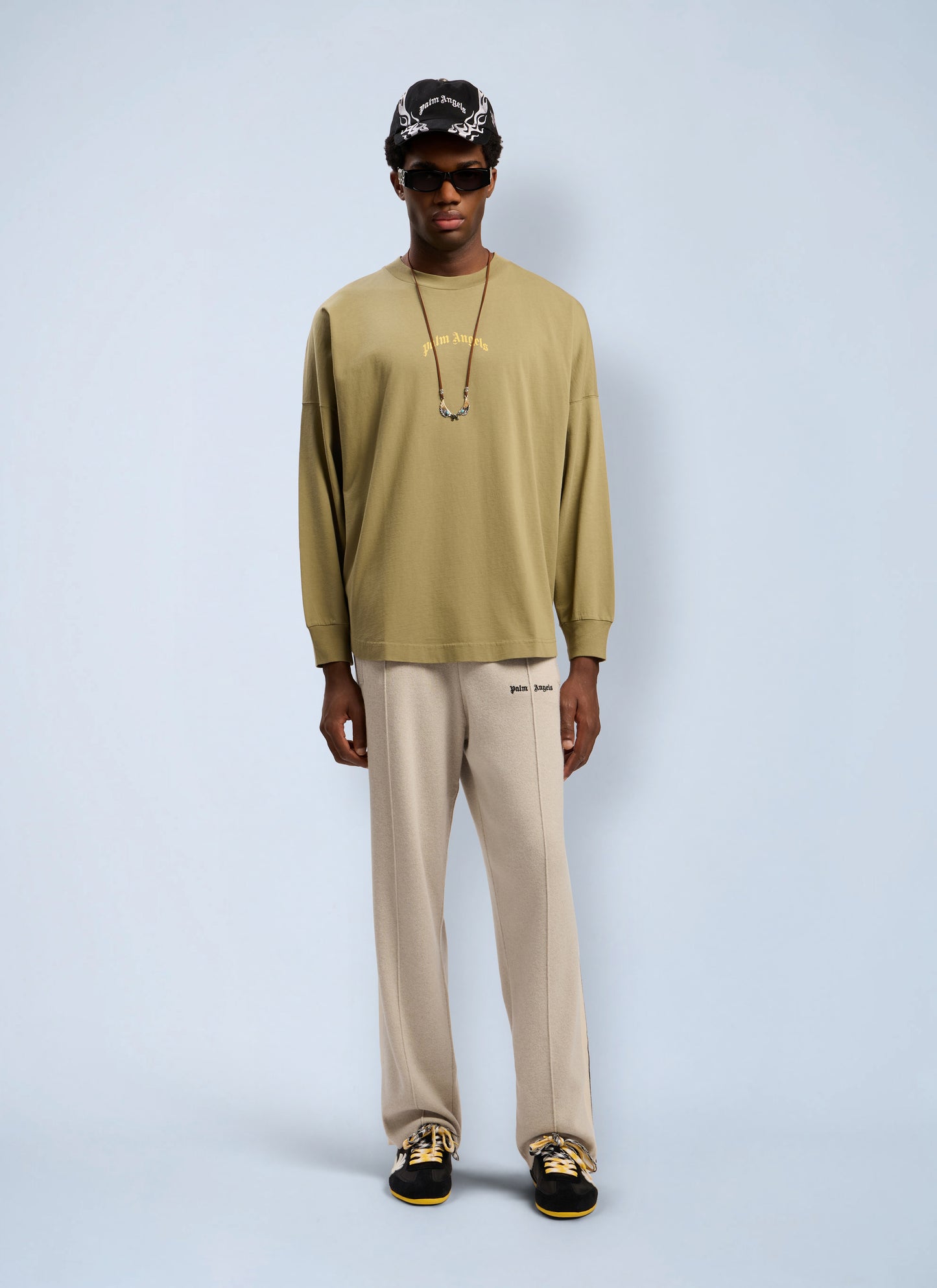 Palm Angels Men Classic Logo Knit Track Pants PALM ANGELS