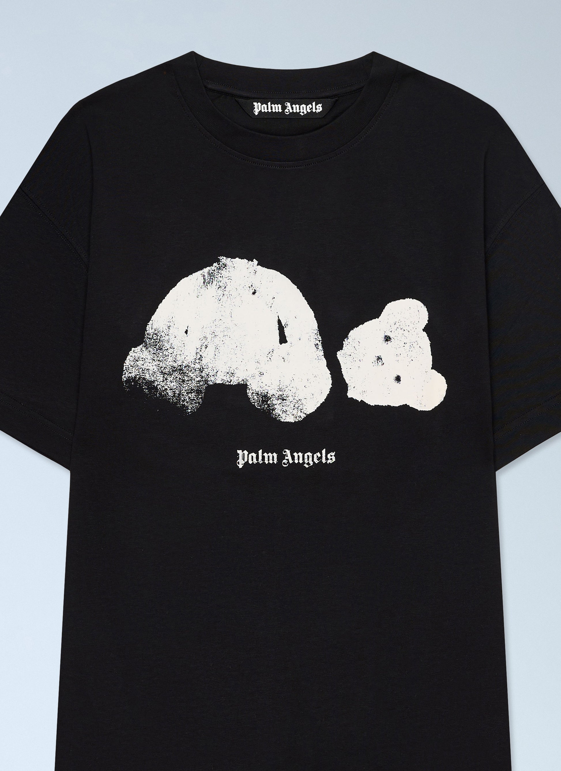 Palm Angels Men Spray Broken Bear T-Shirt PALM ANGELS
