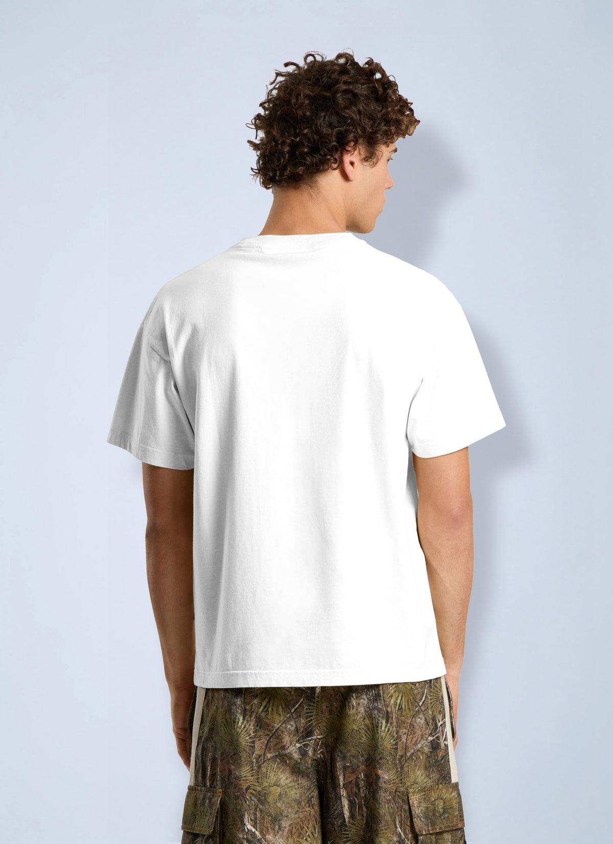 Palm Angels Men Neck Logo Regular Tee PALM ANGELS
