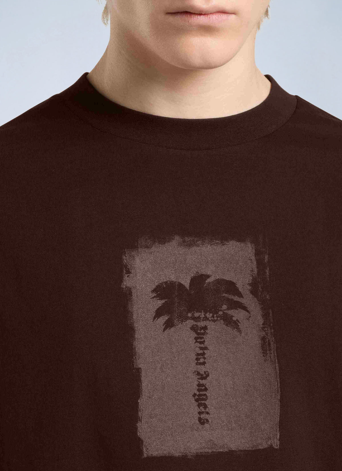 Palm Angels Men Brushed Palm Tree Regular Tee PALM ANGELS